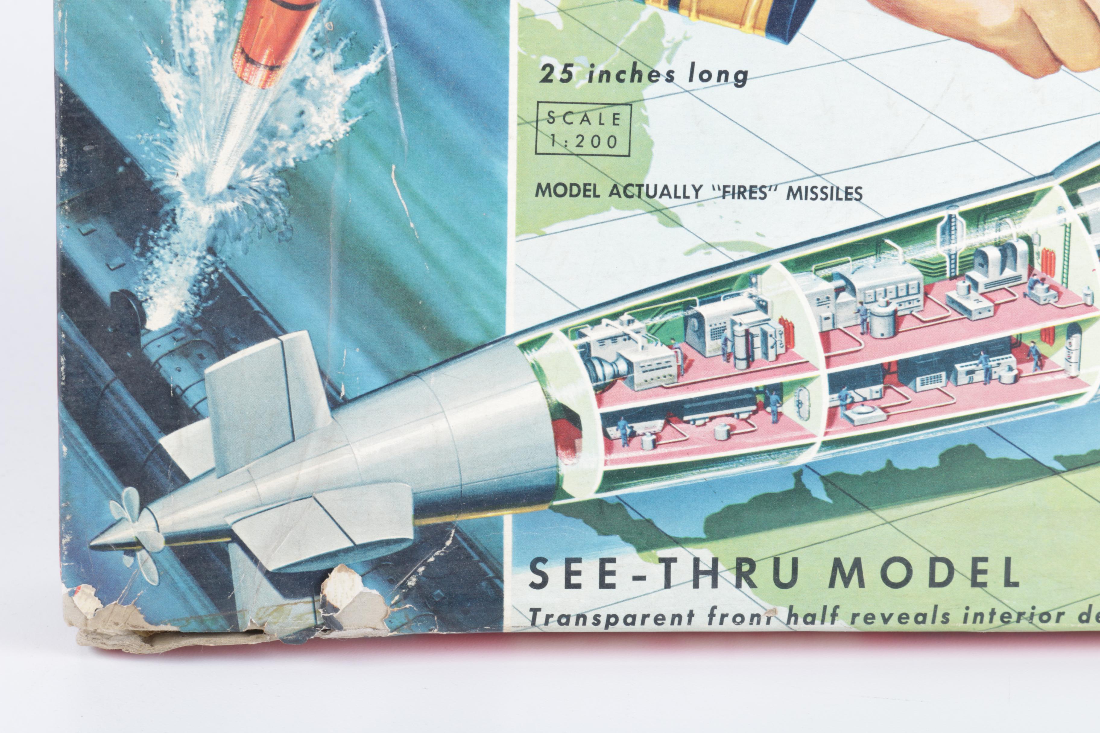 Vintage Nuclear Submarine Model Kit by Renwal