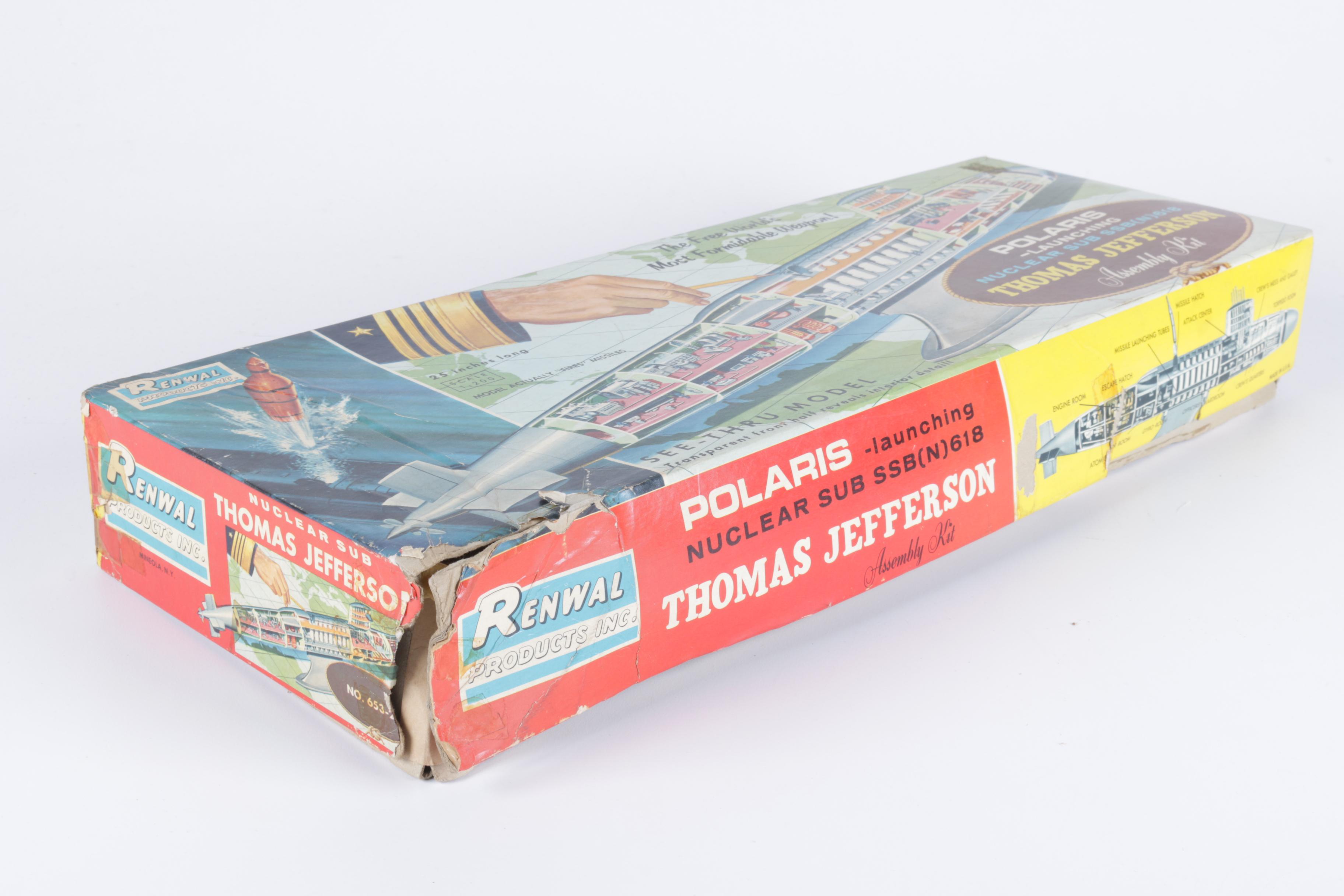 Vintage Nuclear Submarine Model Kit by Renwal