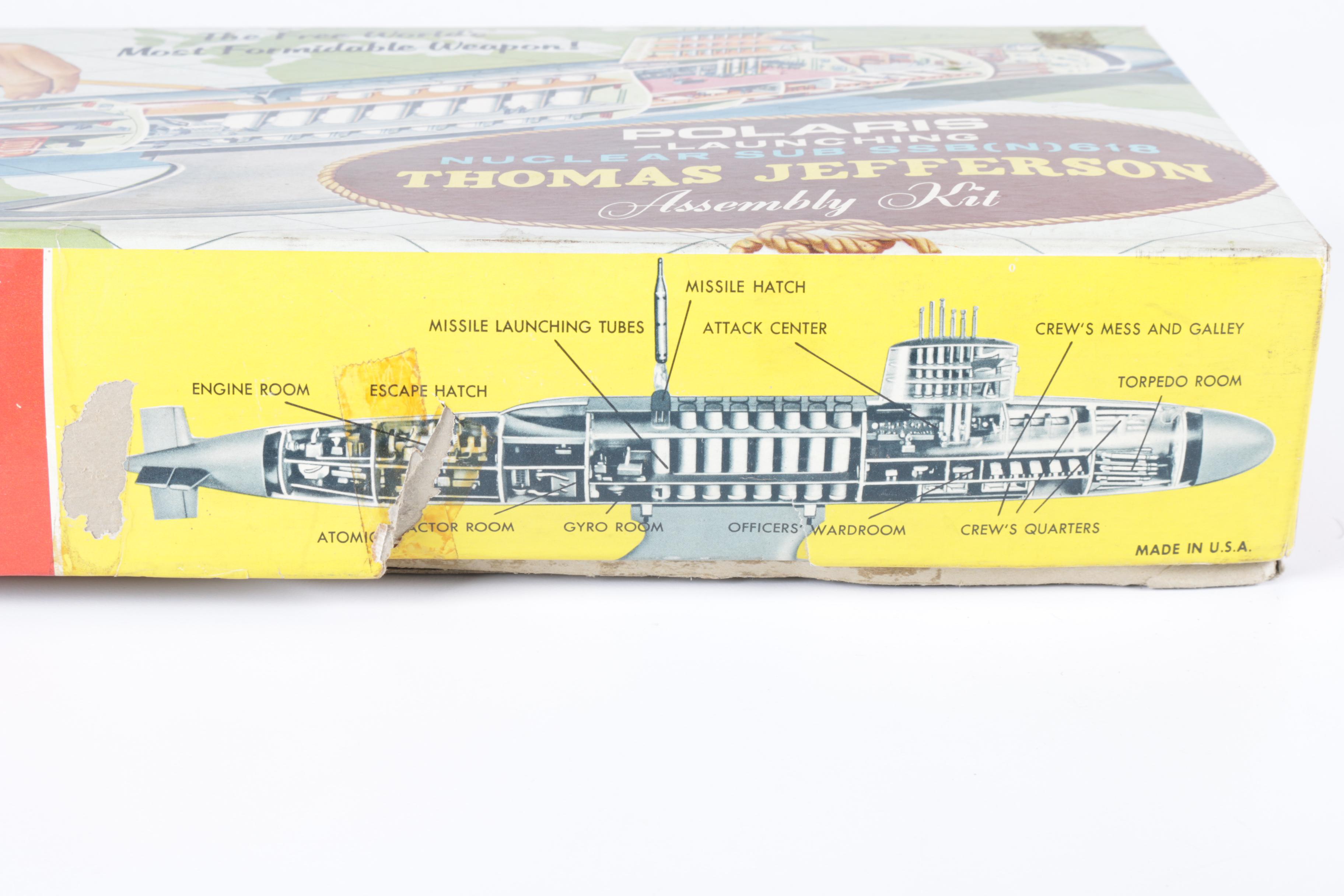 Vintage Nuclear Submarine Model Kit by Renwal