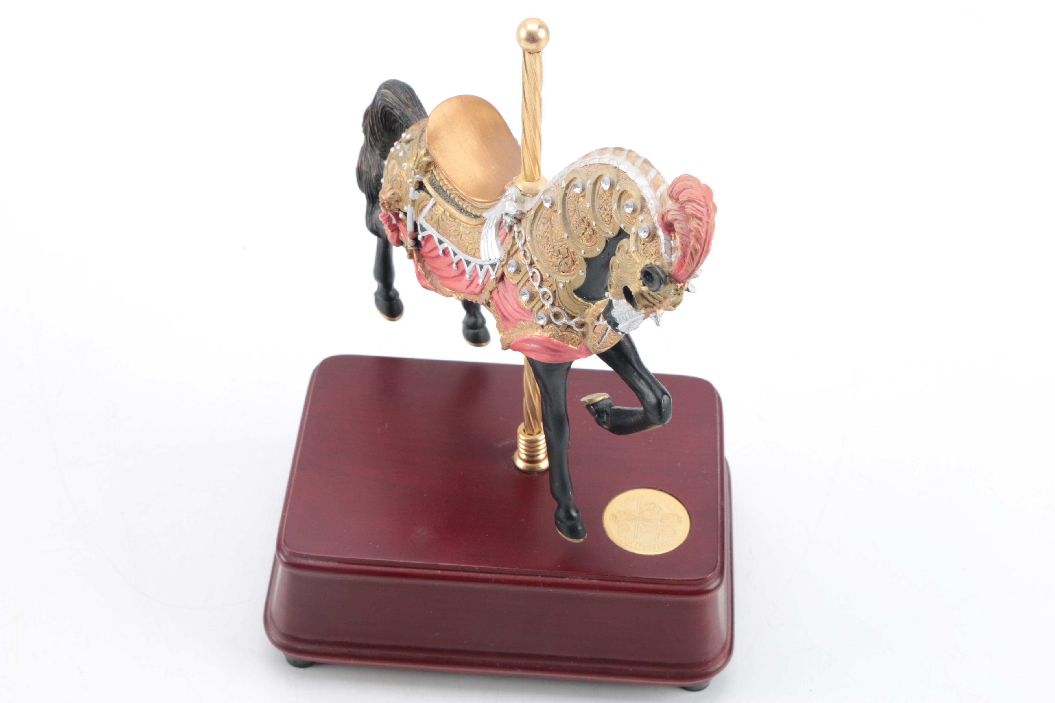 Carousel Collection Horse with Music Box and Ceramic Carousel Horse