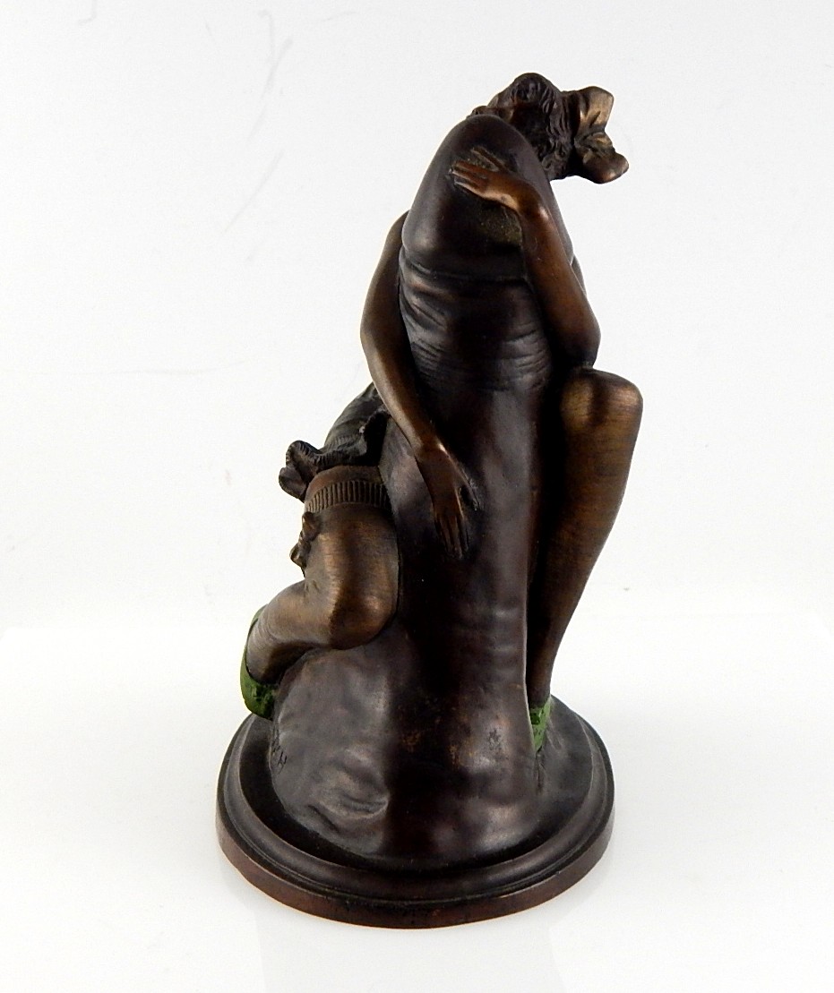 Signed Bruno Zach "The Hugger" Bronze Statue