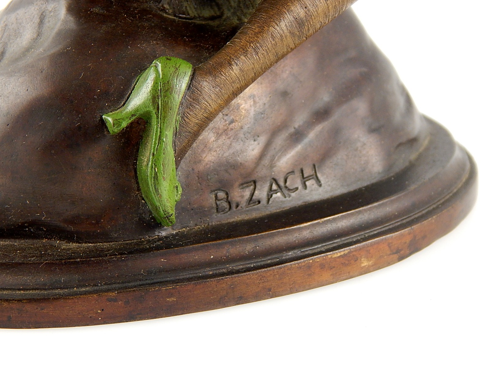 Signed Bruno Zach "The Hugger" Bronze Statue