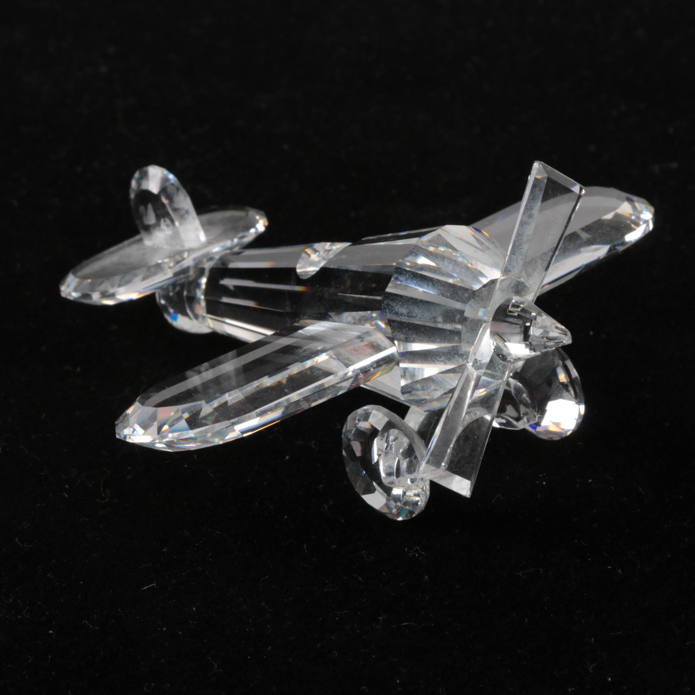 Swarovkski Crystal Airplane