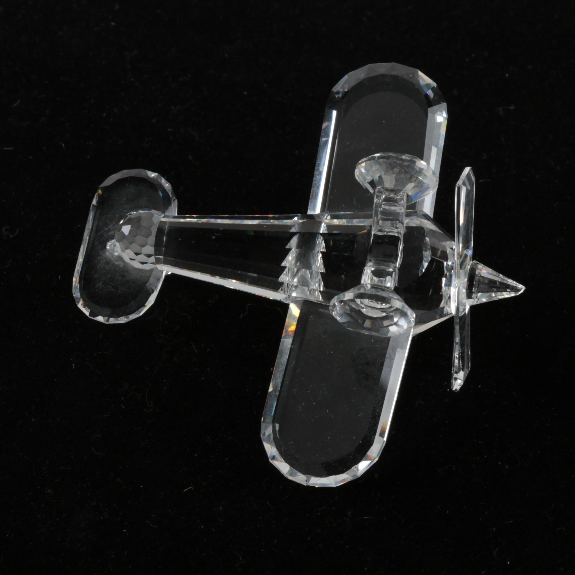 Swarovkski Crystal Airplane