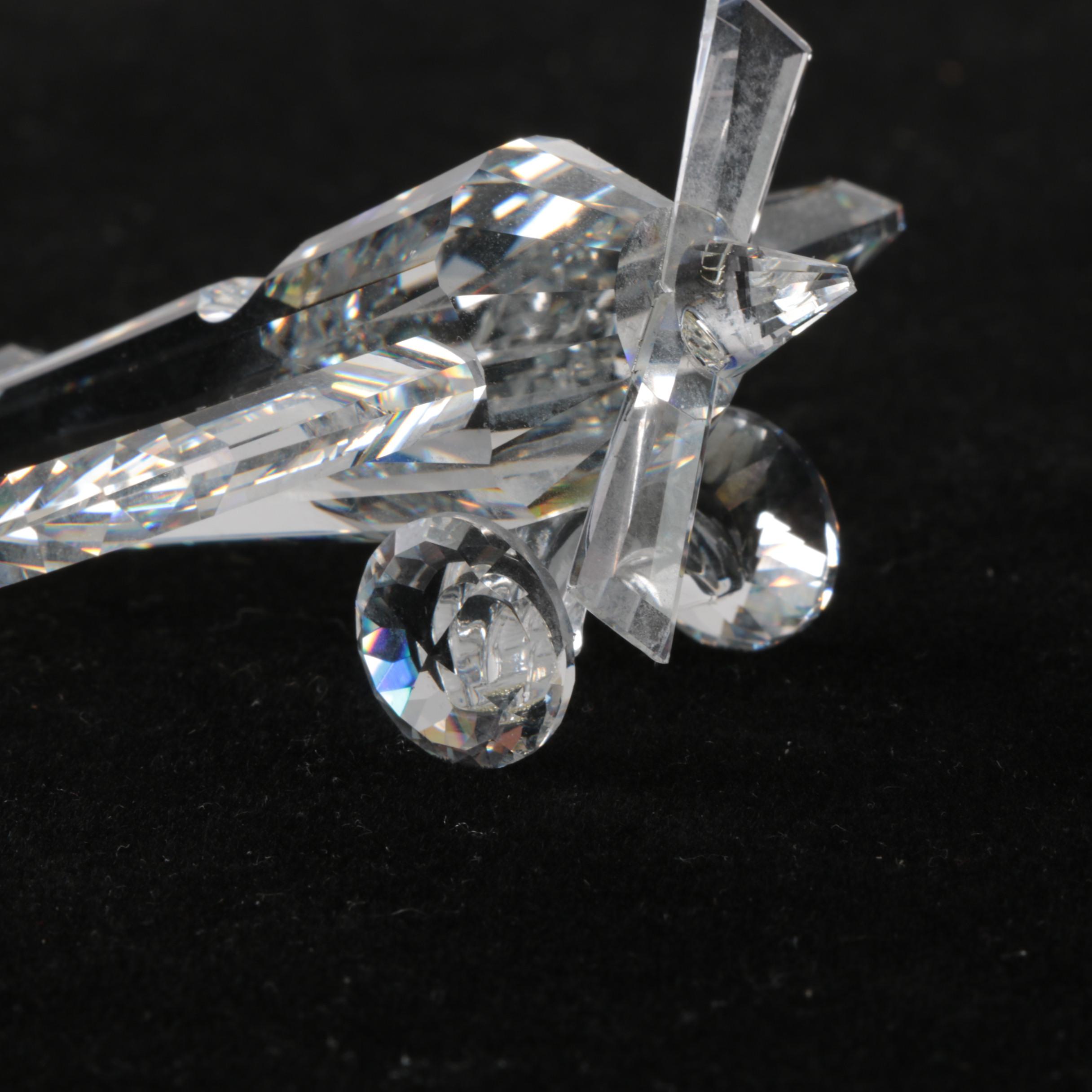 Swarovkski Crystal Airplane