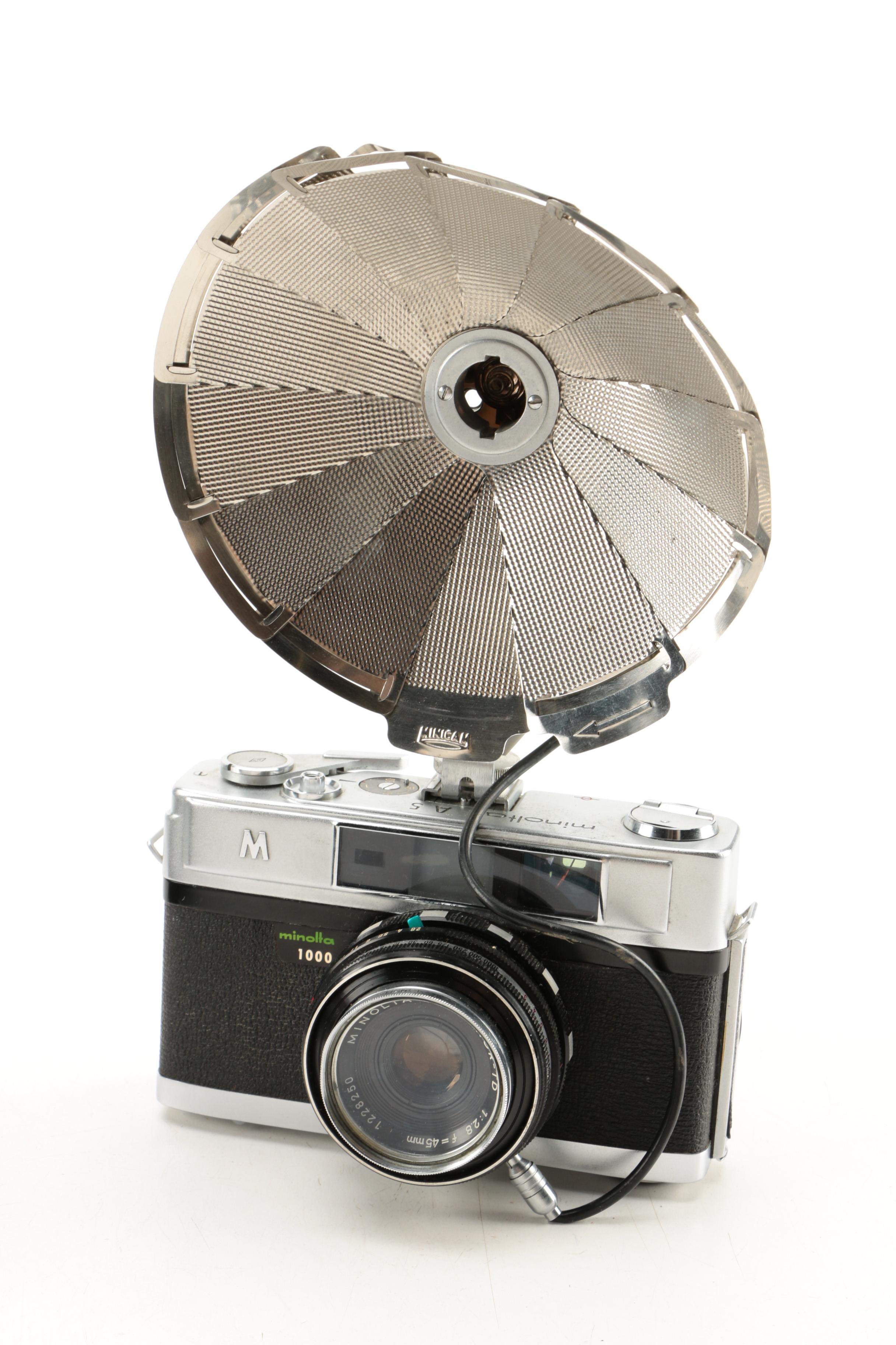 Vintage Cameras and Accessories featuring Minolta