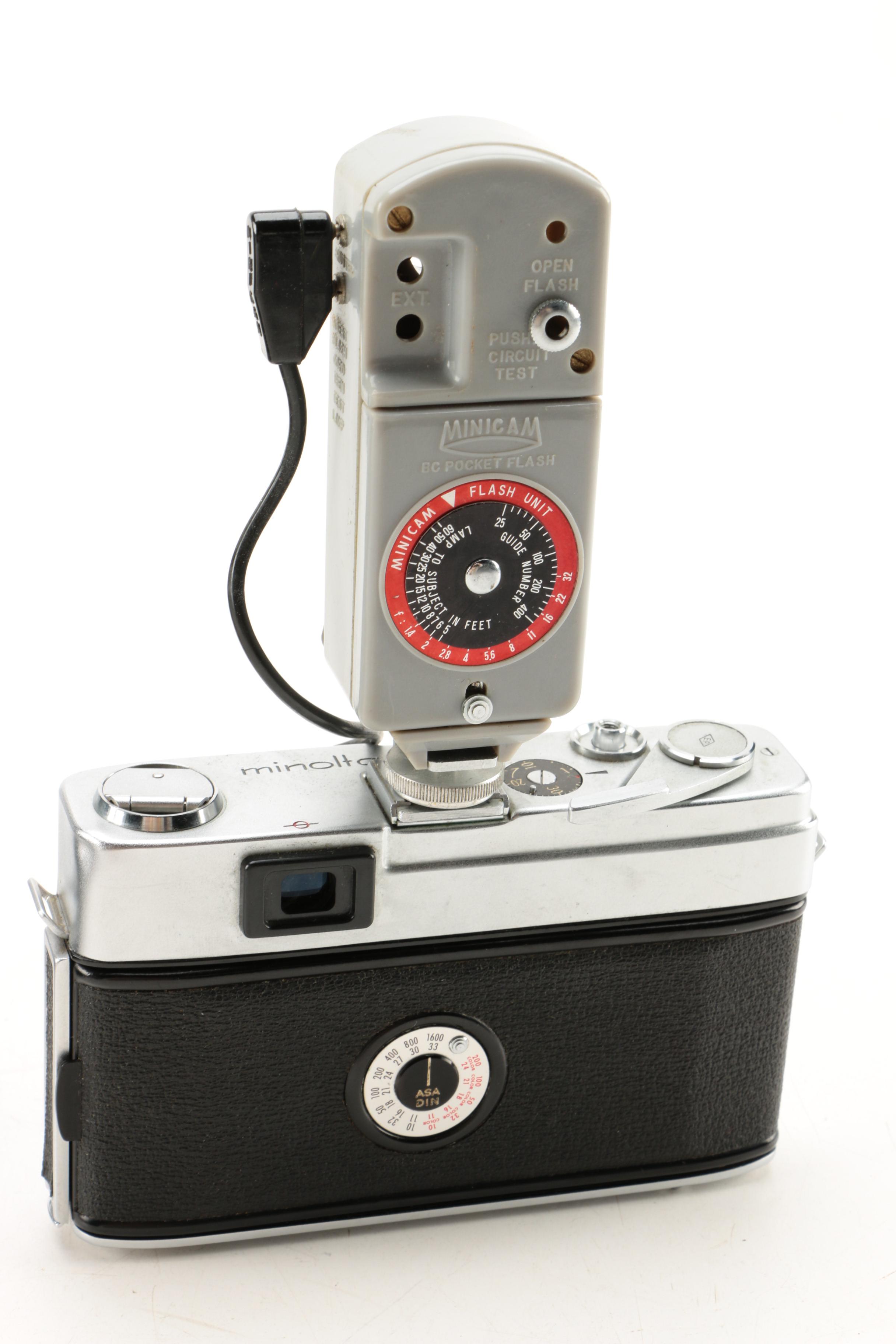 Vintage Cameras and Accessories featuring Minolta