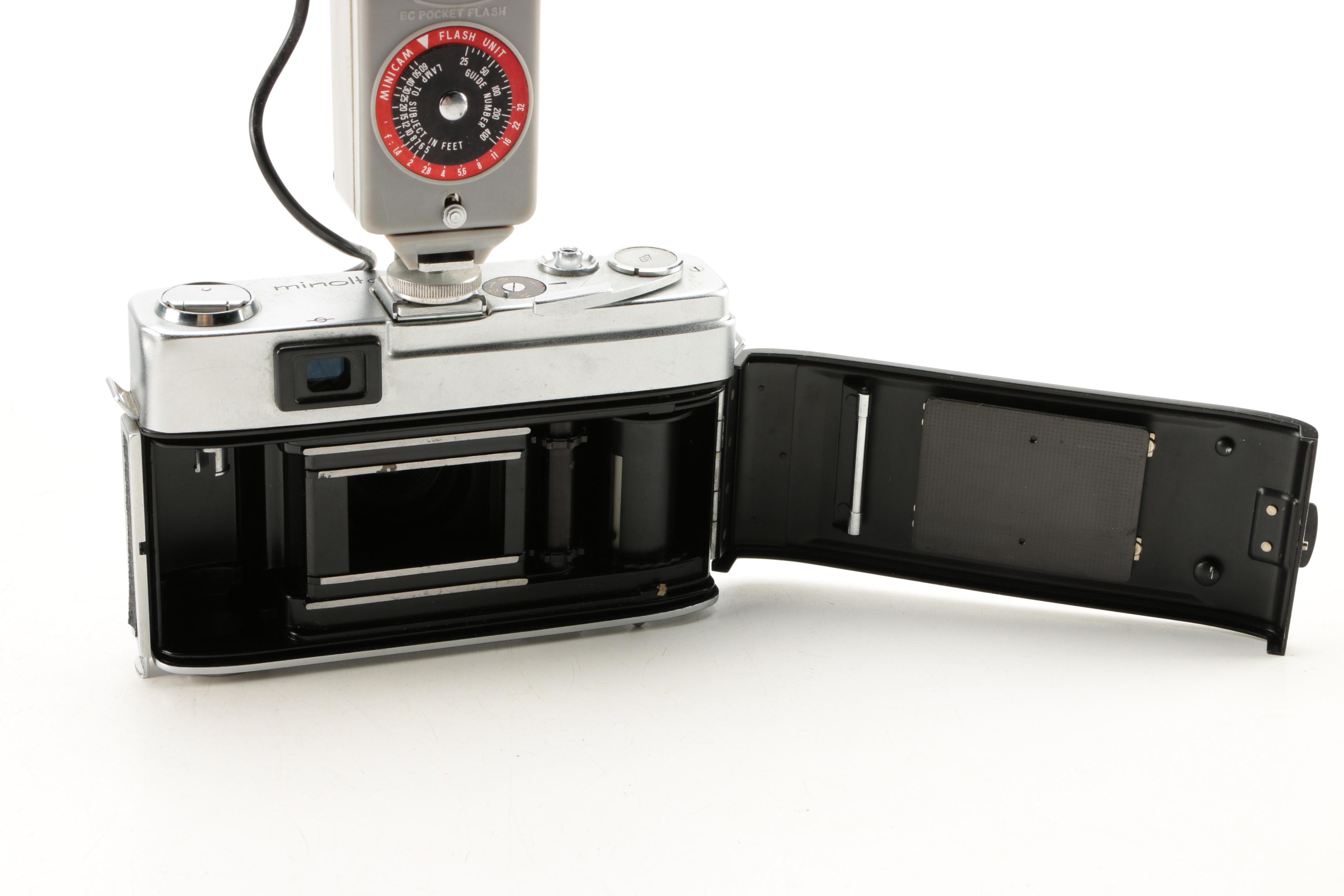 Vintage Cameras and Accessories featuring Minolta