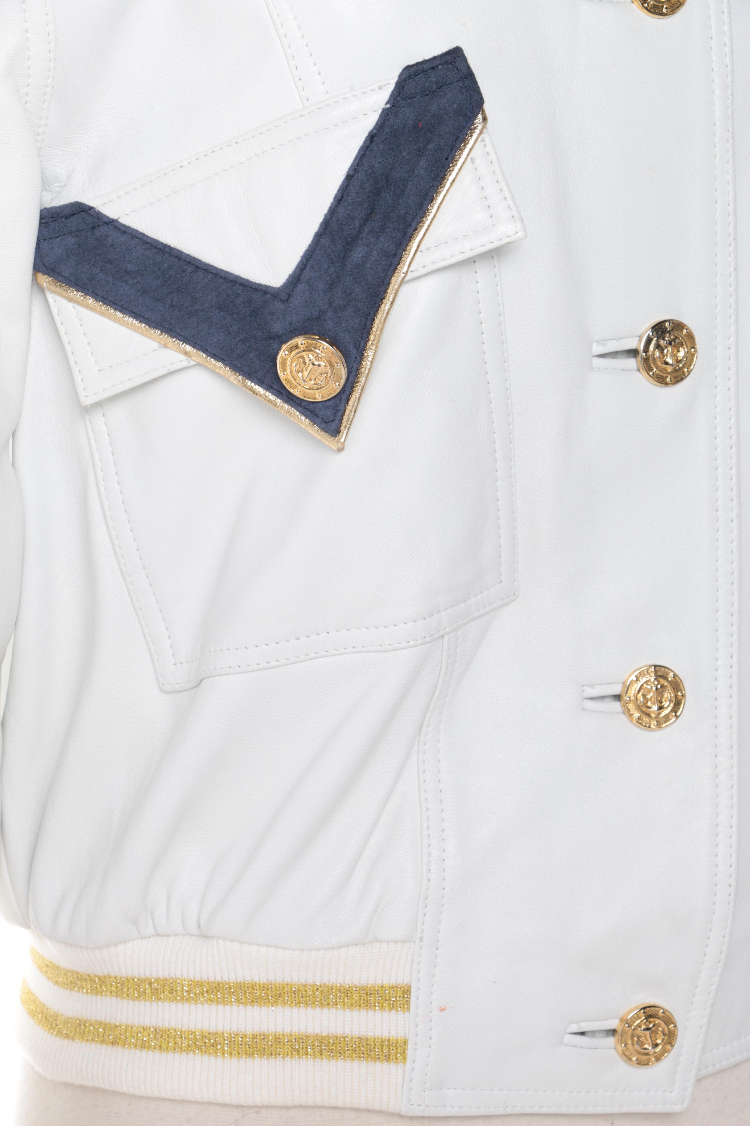 Women's Julian K. White Leather Jacket