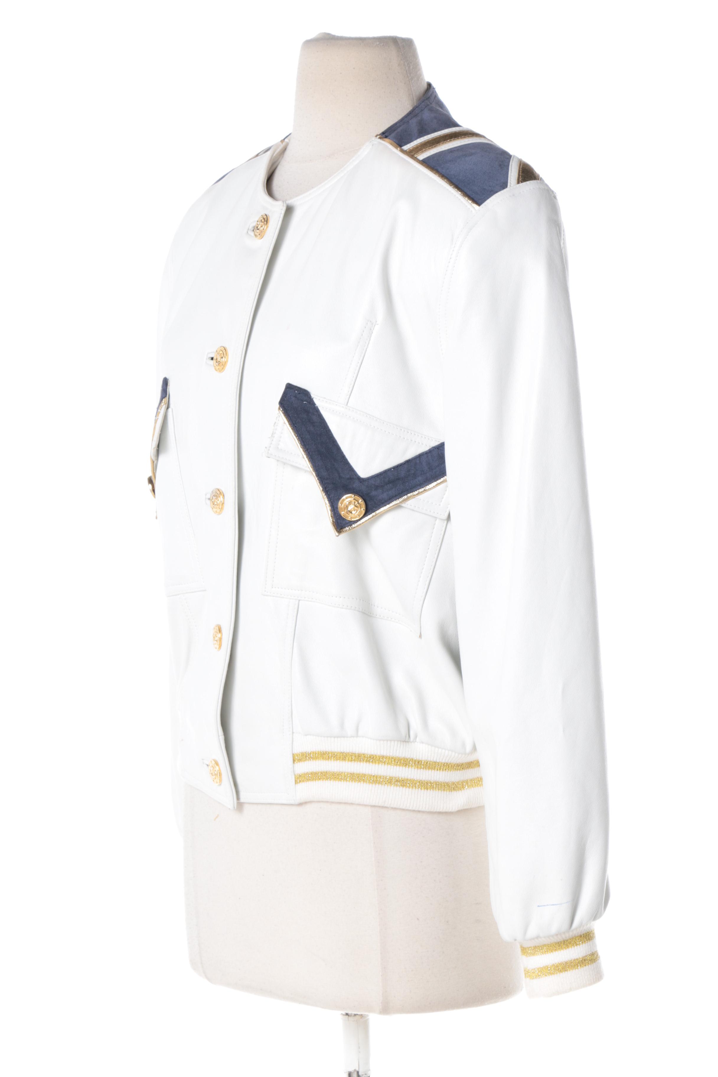 Women's Julian K. White Leather Jacket