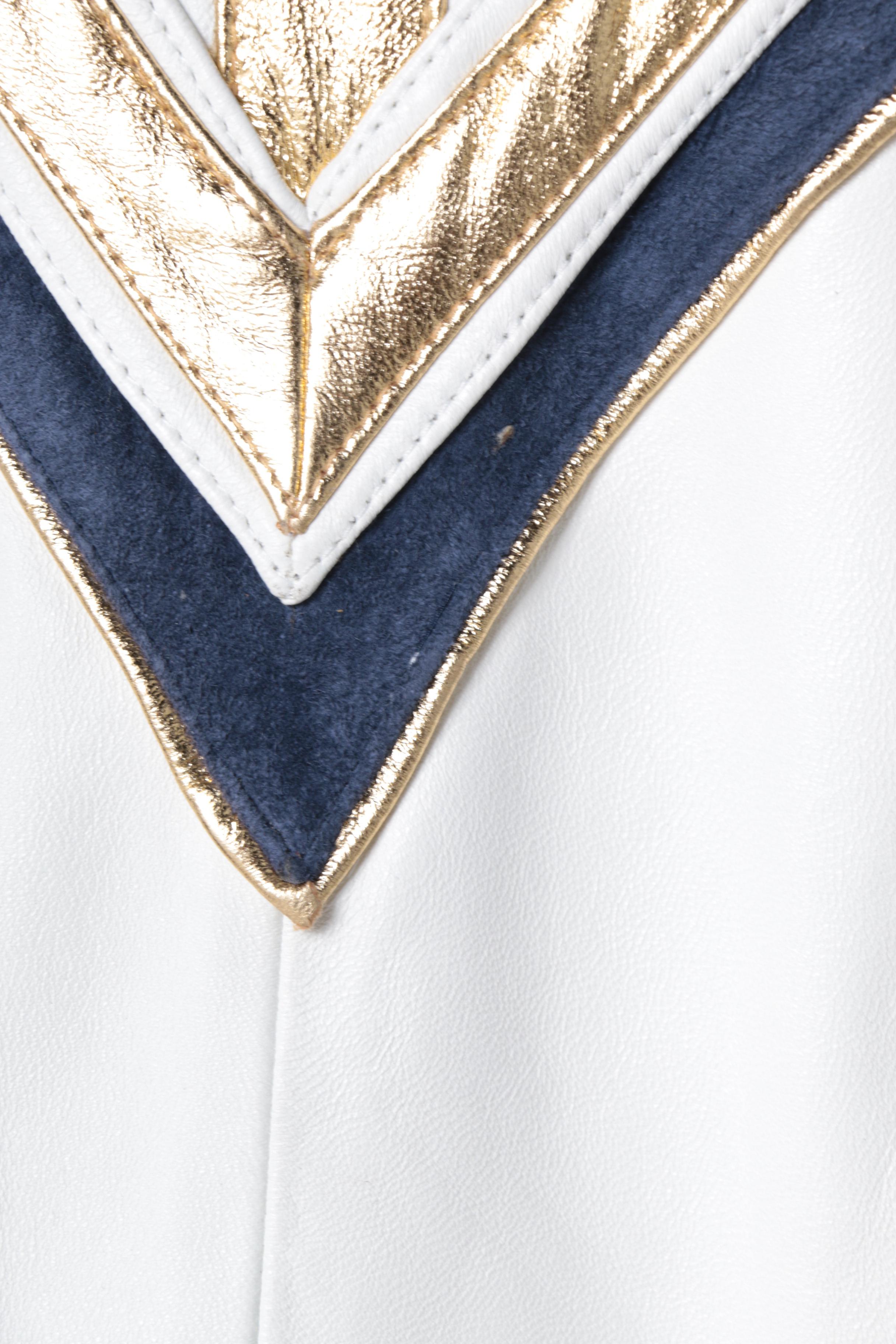 Women's Julian K. White Leather Jacket