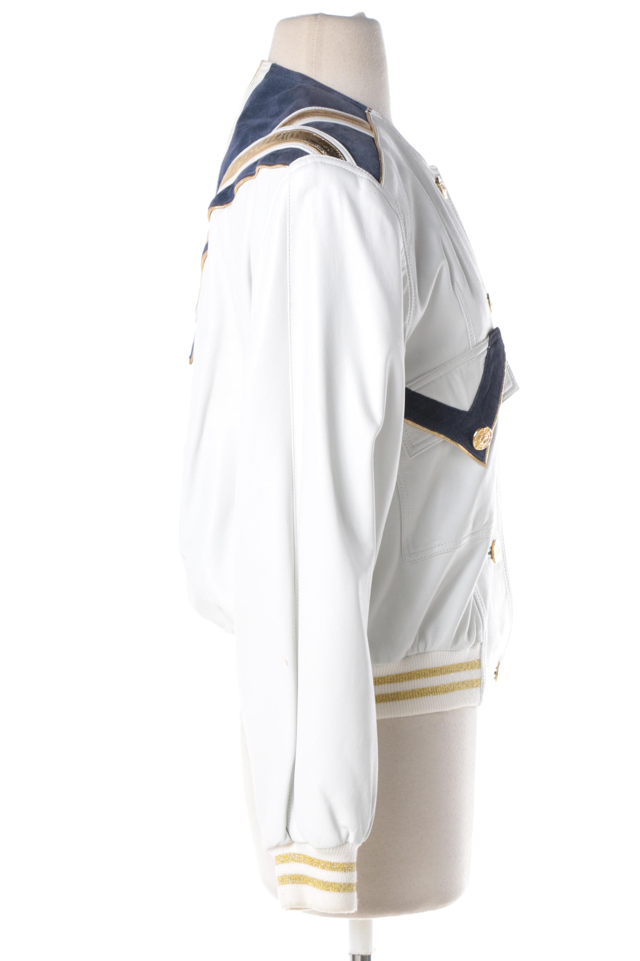 Women's Julian K. White Leather Jacket