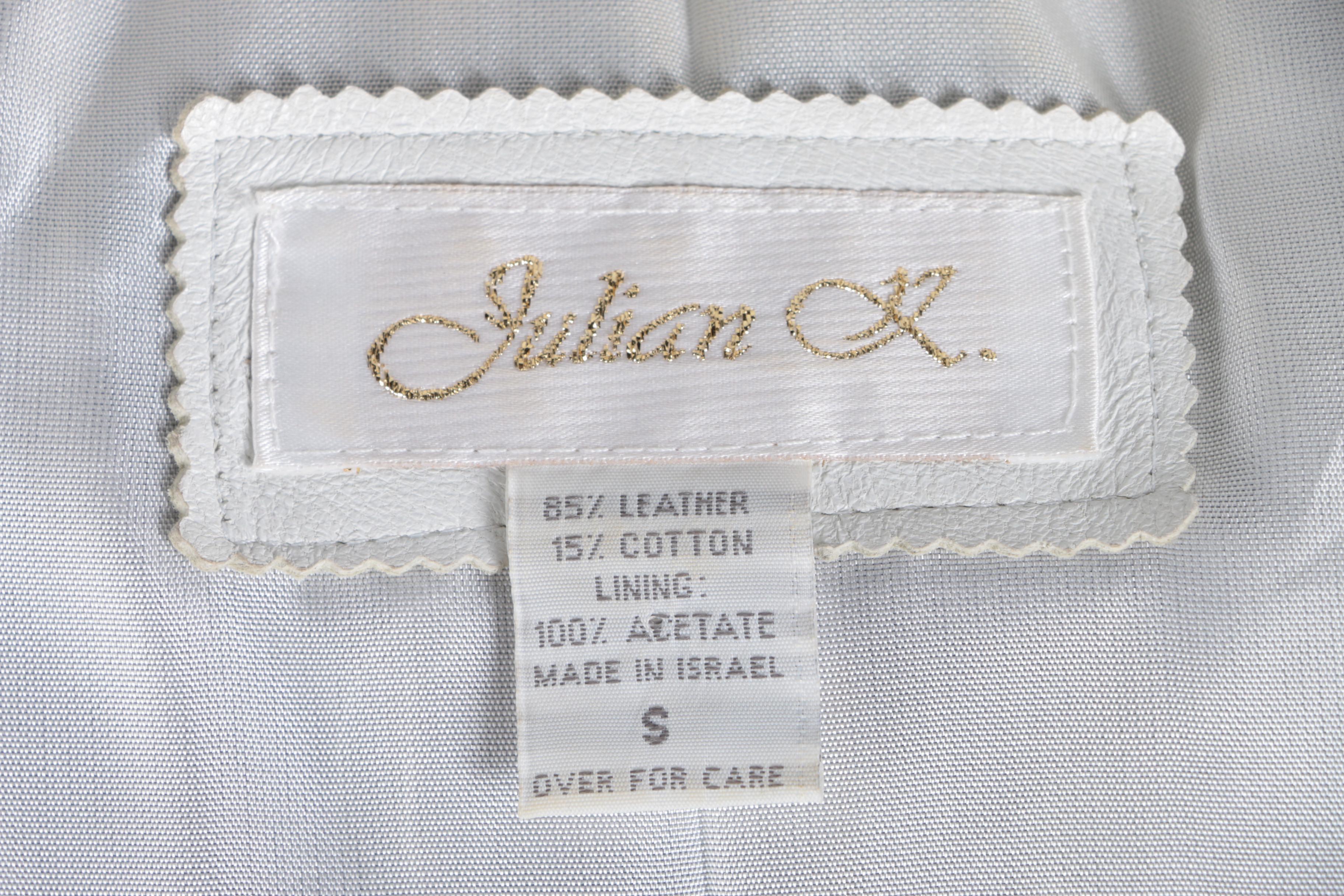 Women's Julian K. White Leather Jacket