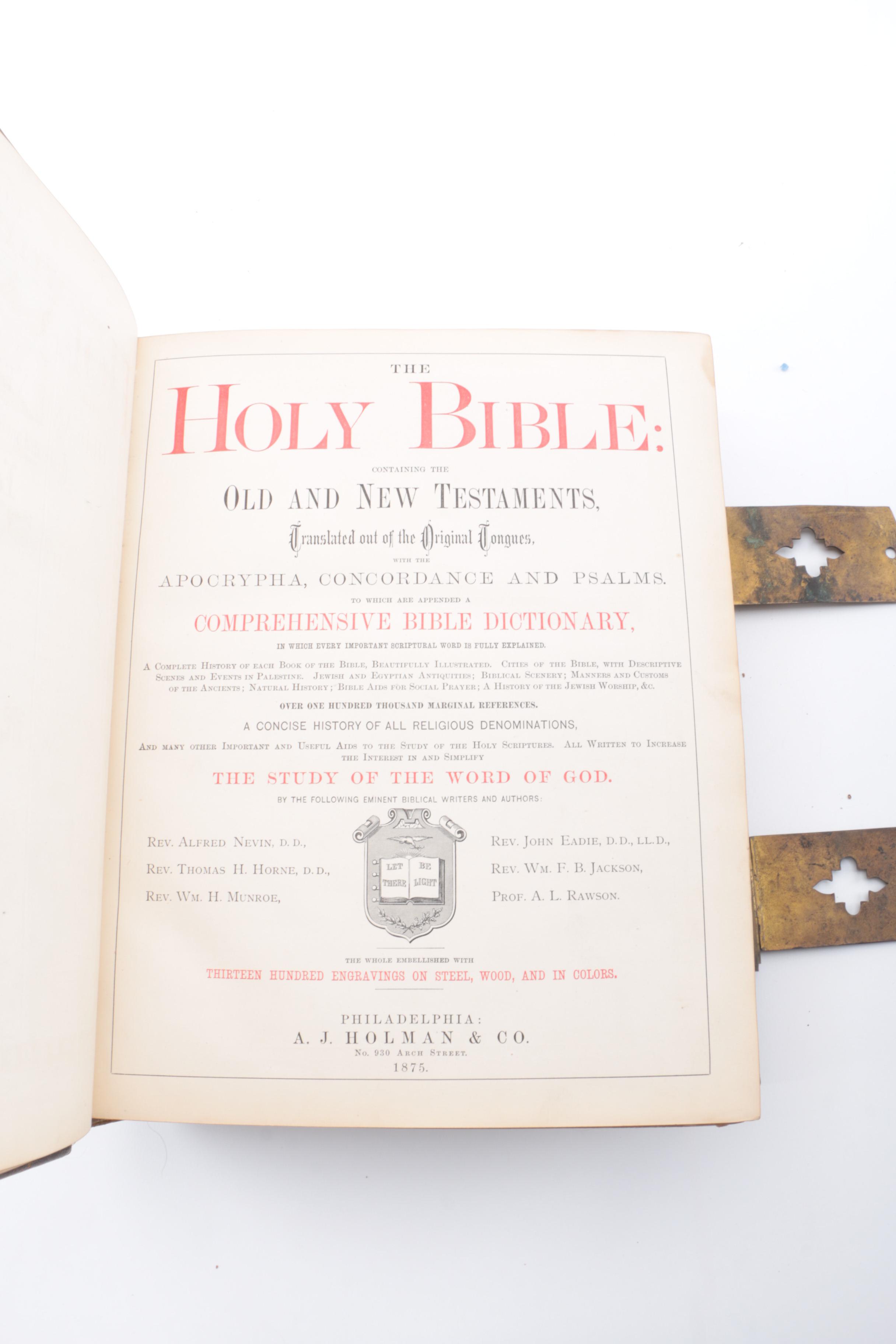 1875 "The Pictorial Bible"