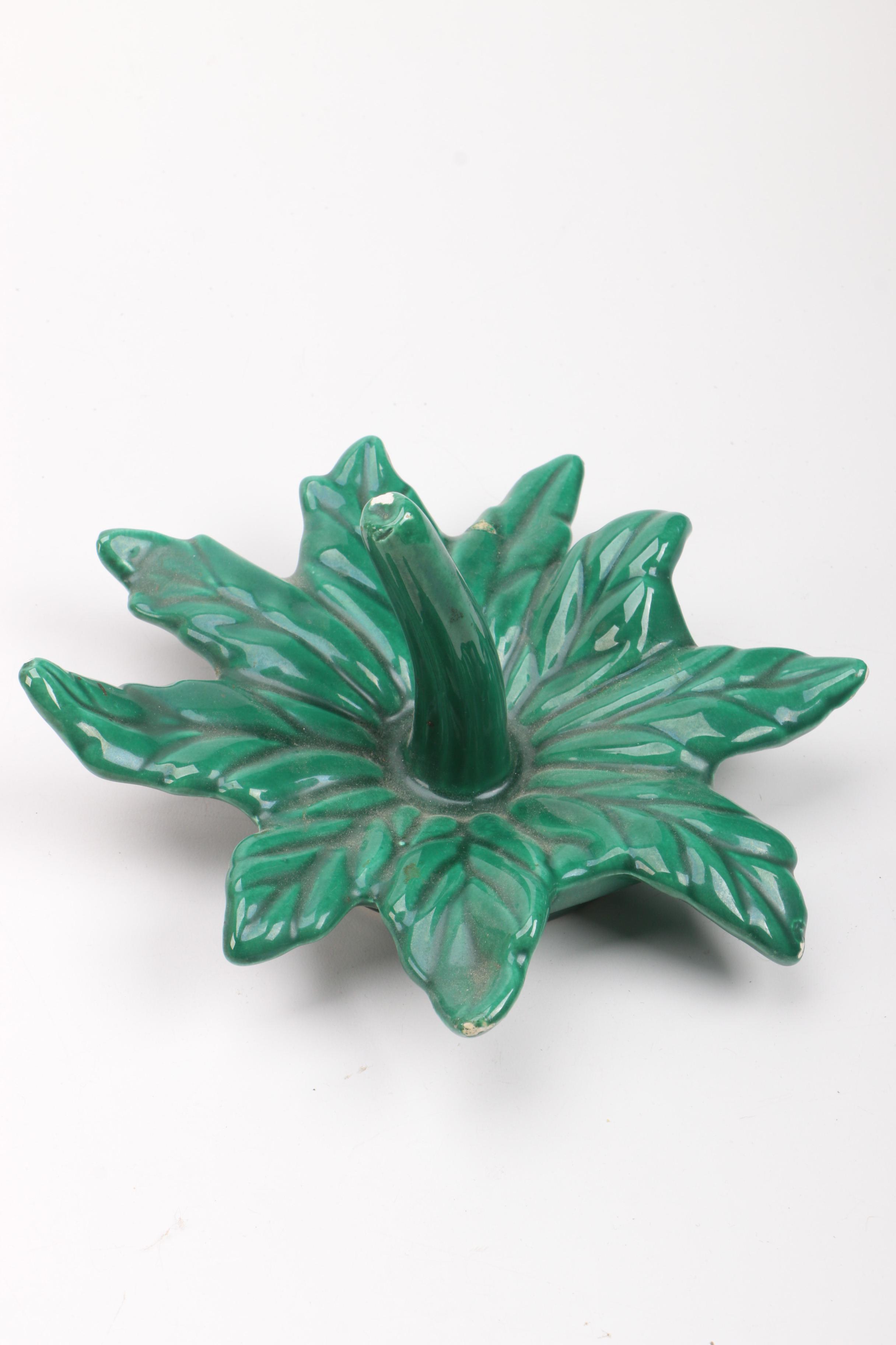 Glazed Ceramic Strawberry Cookie Jar