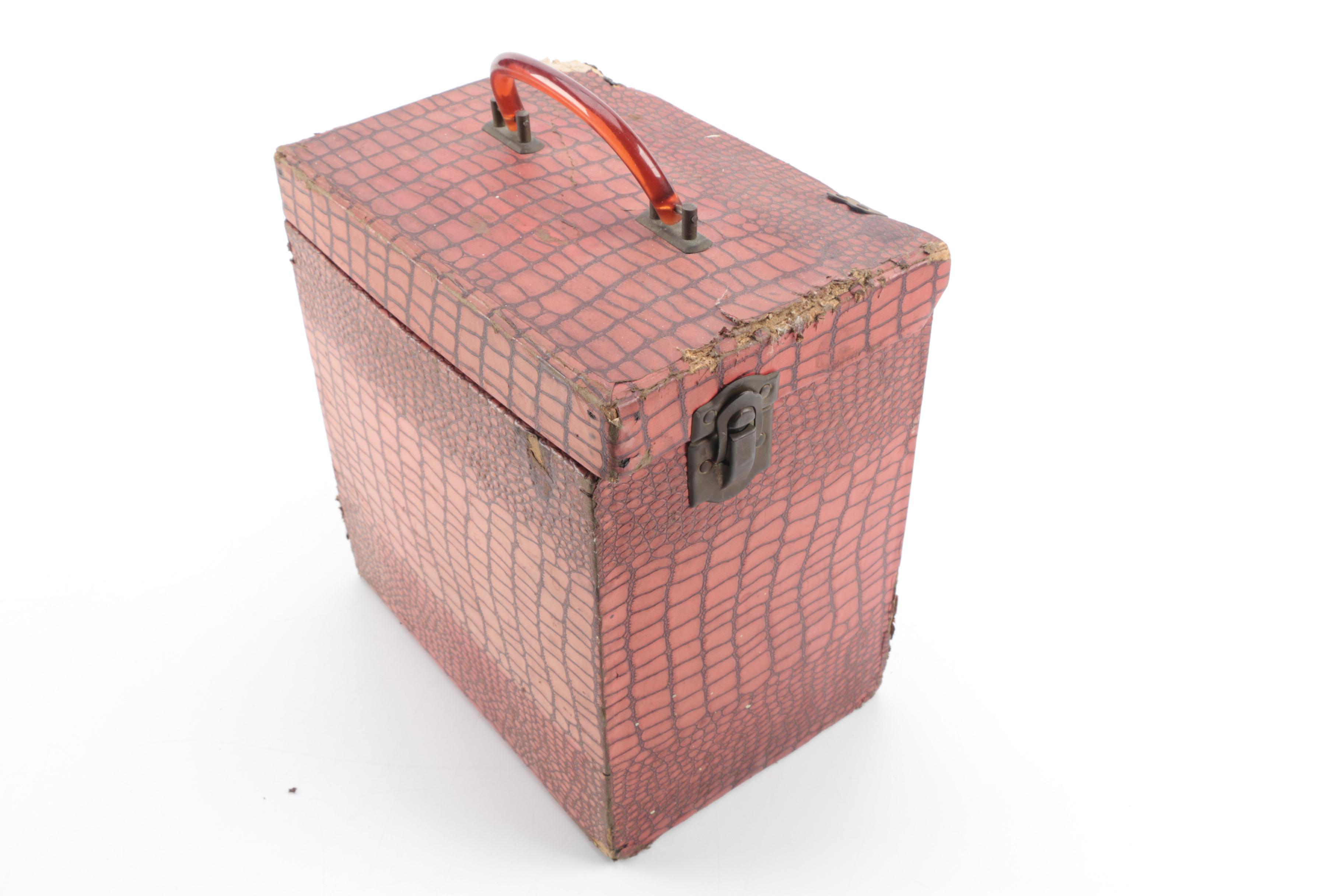 Vintage Cavalier Dual Eight Film Projector and 45 rpm Records