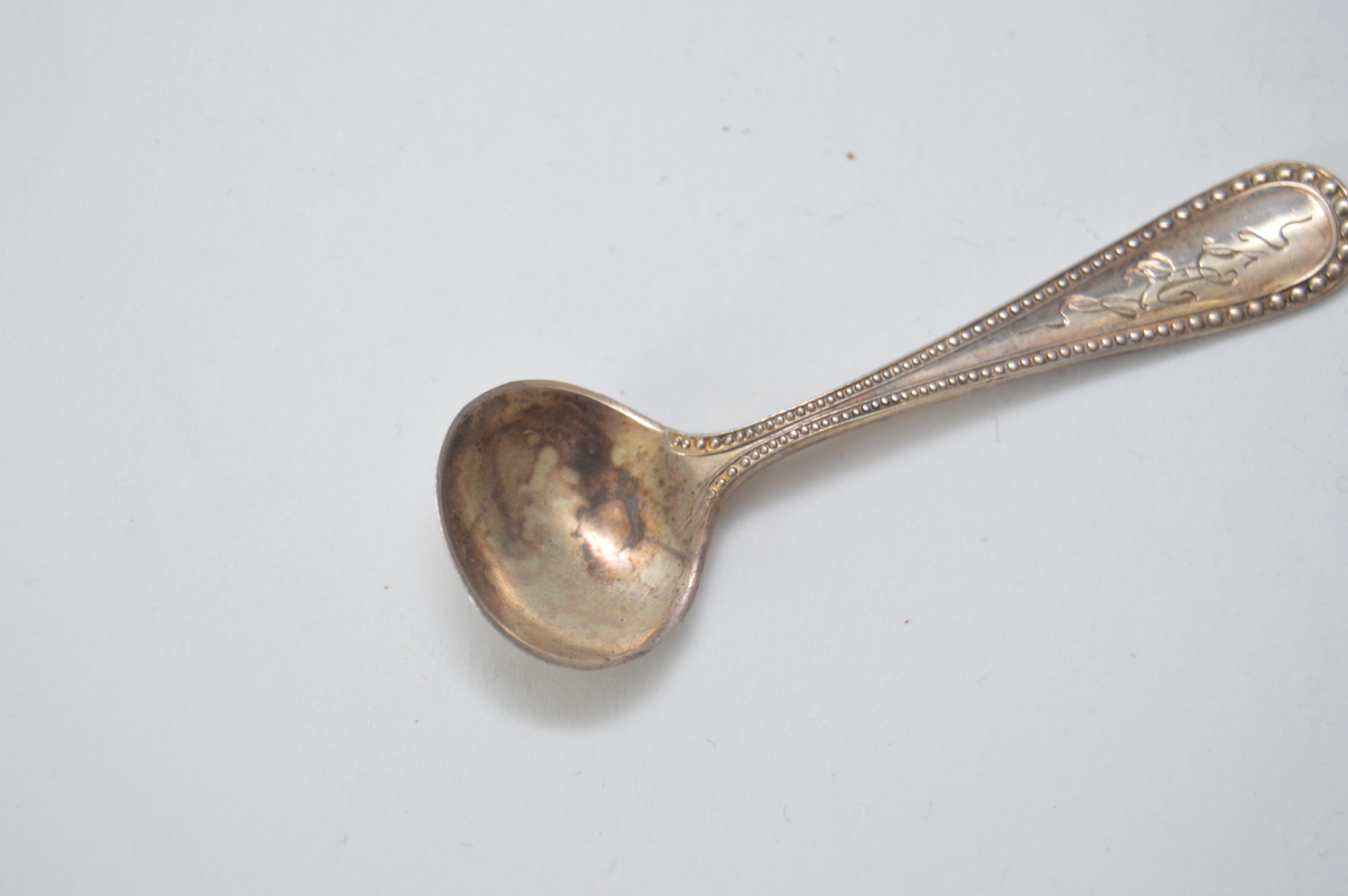 Sterling Silver Salt Cellars with Salt Spoons