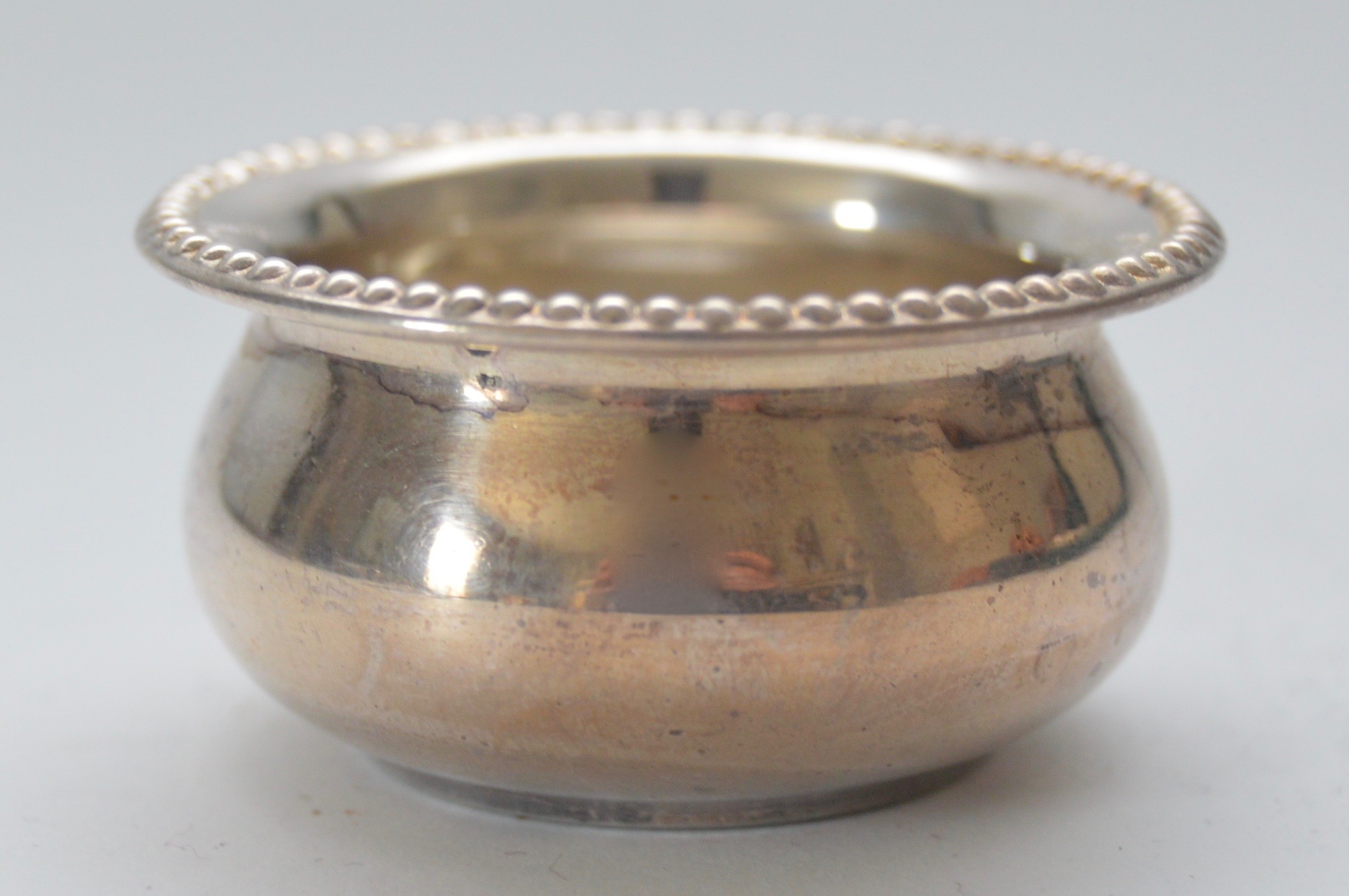 Sterling Silver Salt Cellars with Salt Spoons