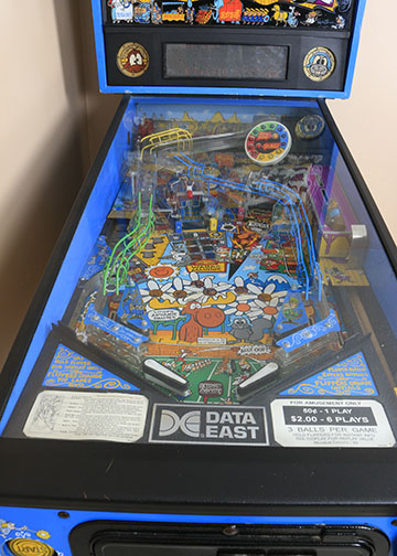 Rocky and Bullwinkle Pinball Machine