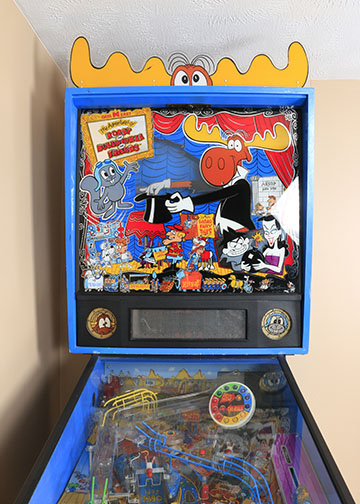 Rocky and Bullwinkle Pinball Machine