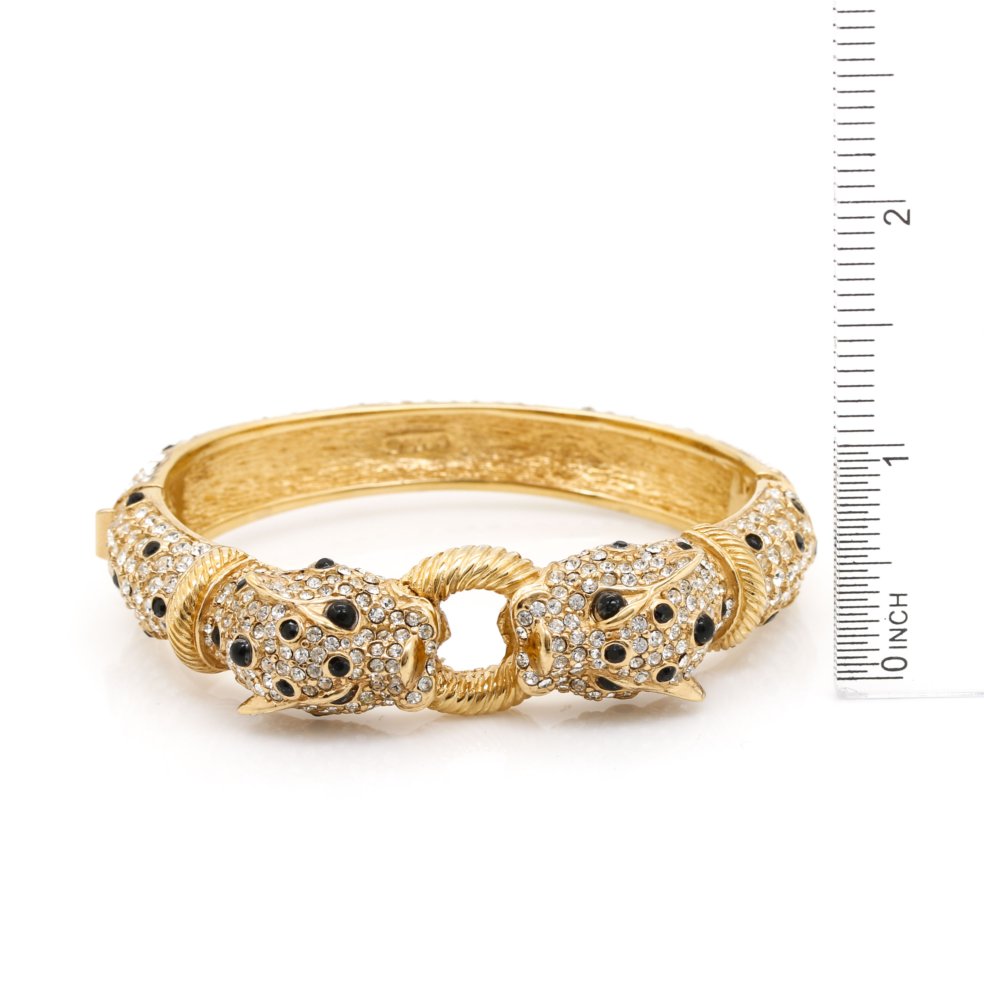 Vintage Ciner Leopard Bangle Bracelet