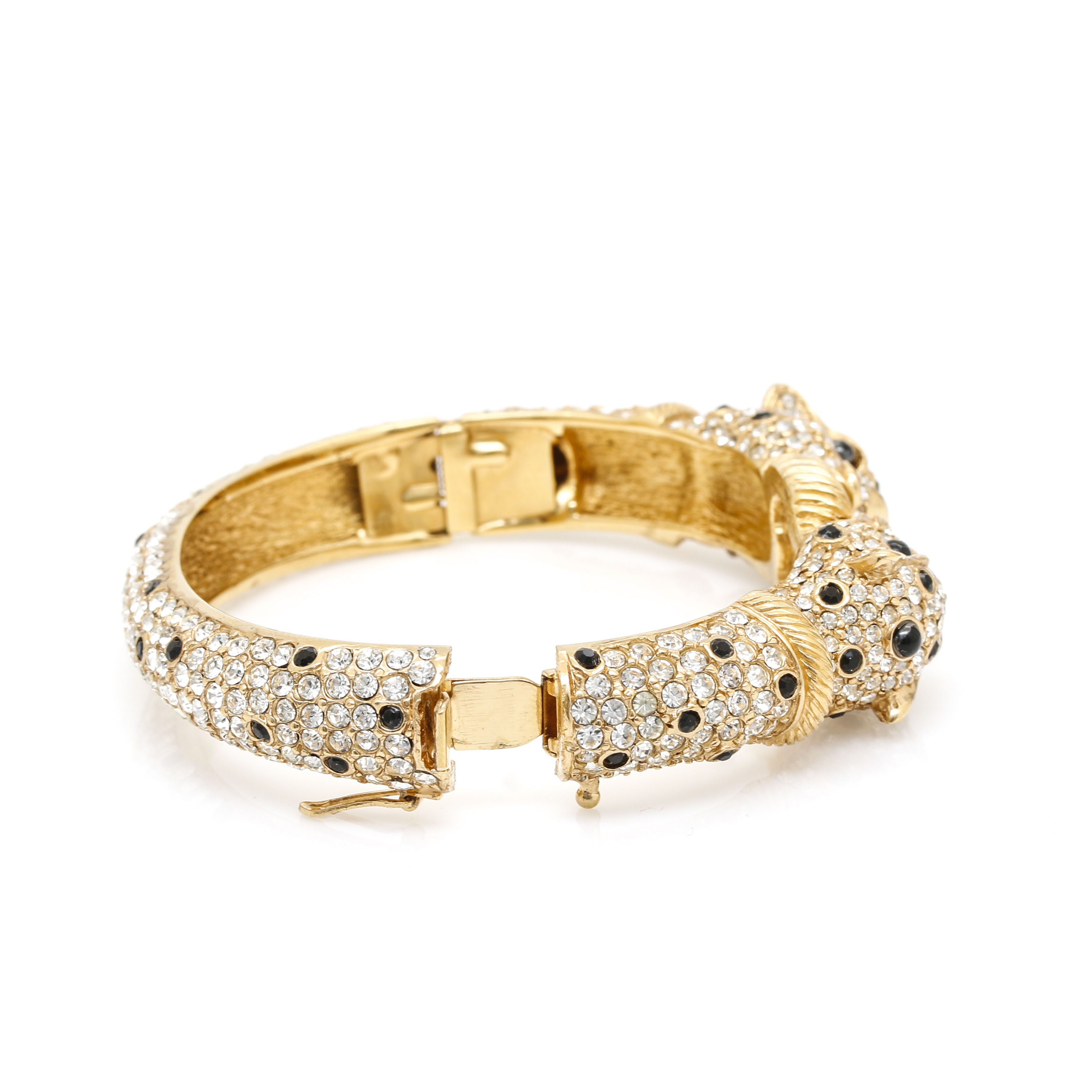 Vintage Ciner Leopard Bangle Bracelet