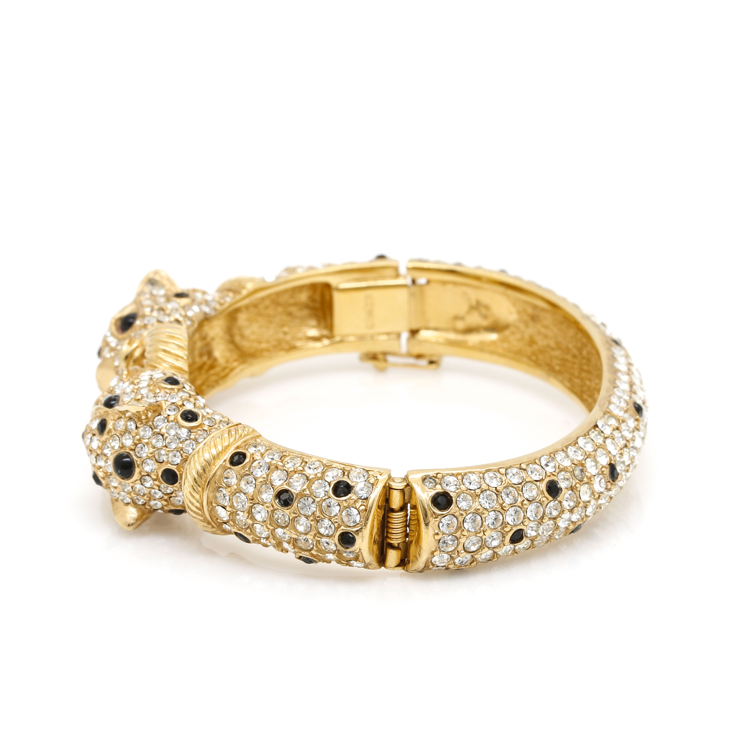 Vintage Ciner Leopard Bangle Bracelet