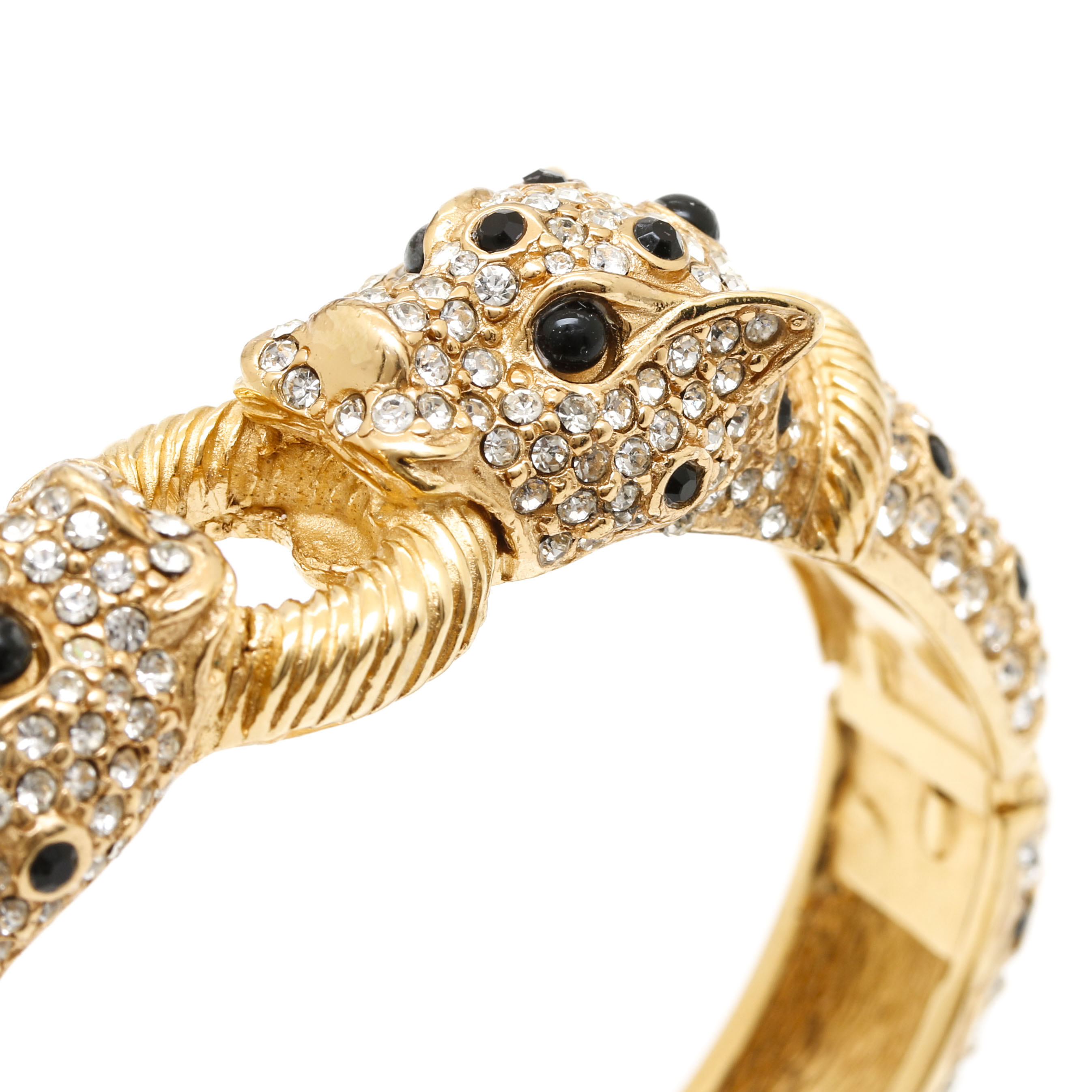 Vintage Ciner Leopard Bangle Bracelet