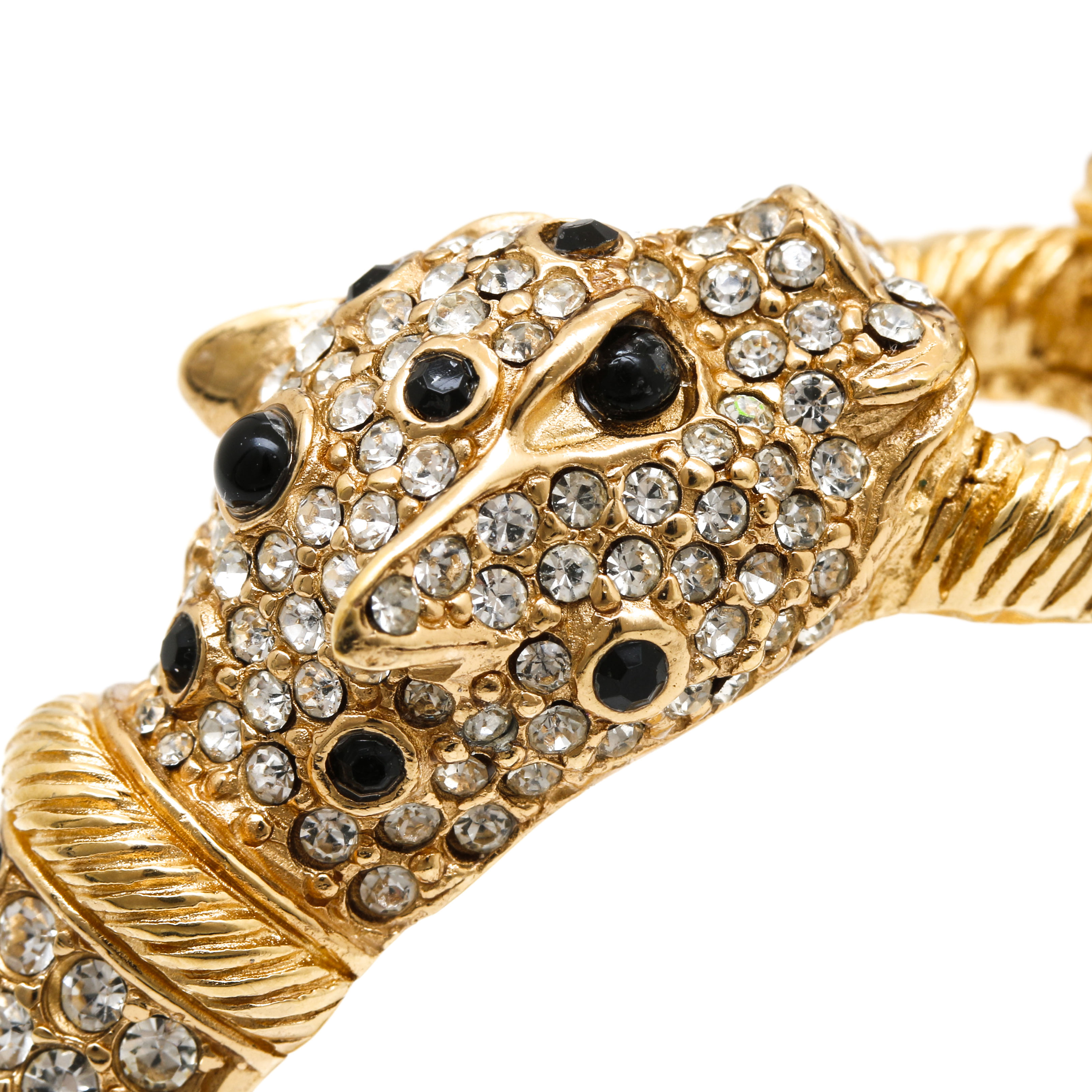 Vintage Ciner Leopard Bangle Bracelet