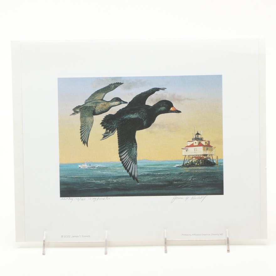 James Y. Kinnett Artist Proof Print After Maryland Waterfowl Stamp Illustration
