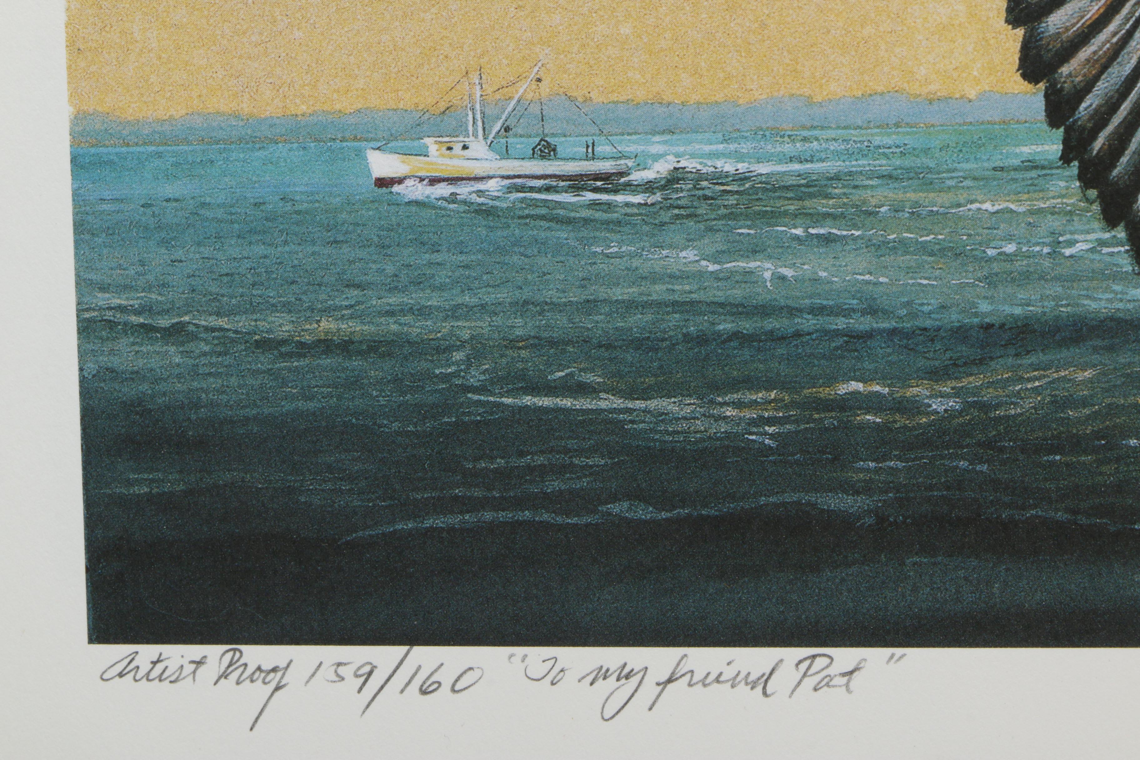 James Y. Kinnett Artist Proof Print After Maryland Waterfowl Stamp Illustration