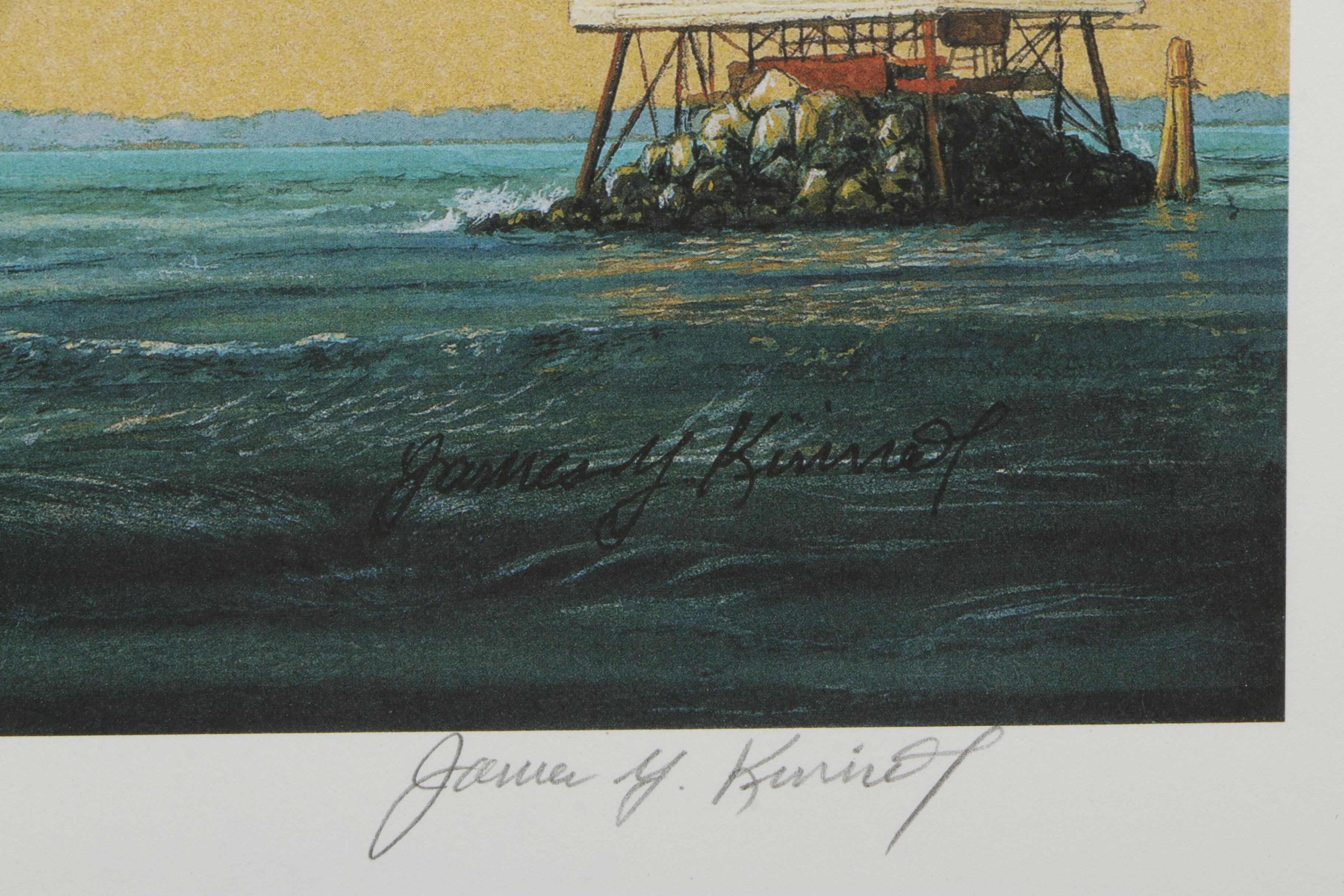 James Y. Kinnett Artist Proof Print After Maryland Waterfowl Stamp Illustration