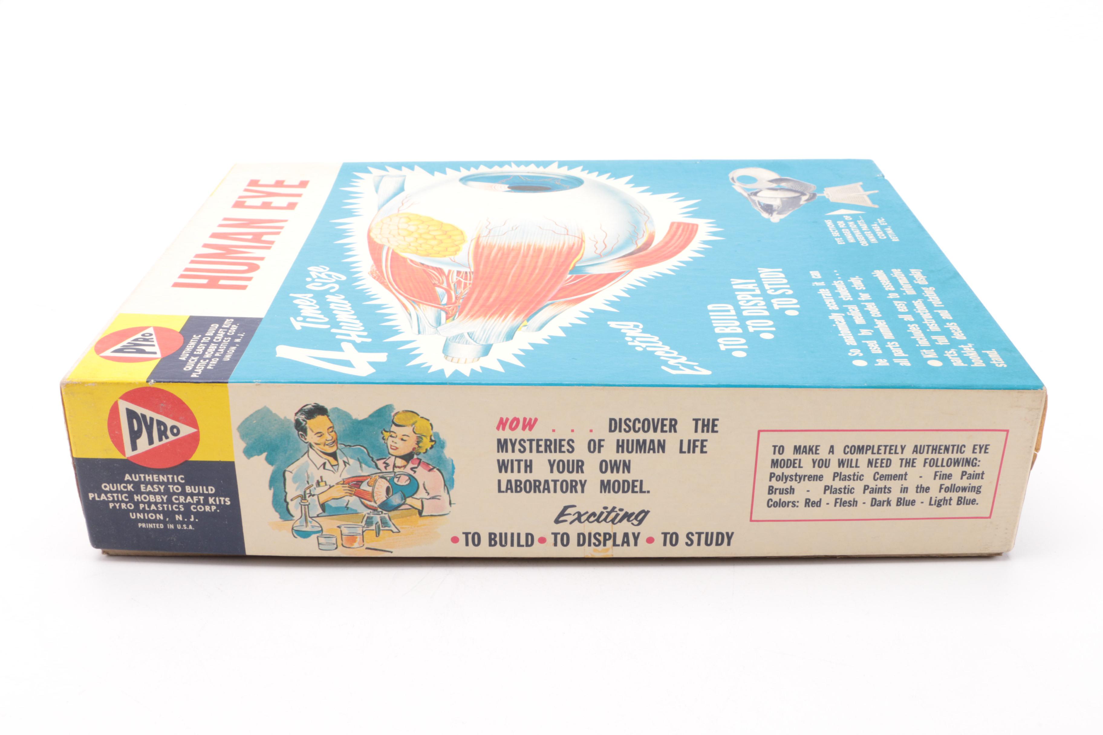 Vintage Human Eye Model Kit and Spirograph Kit