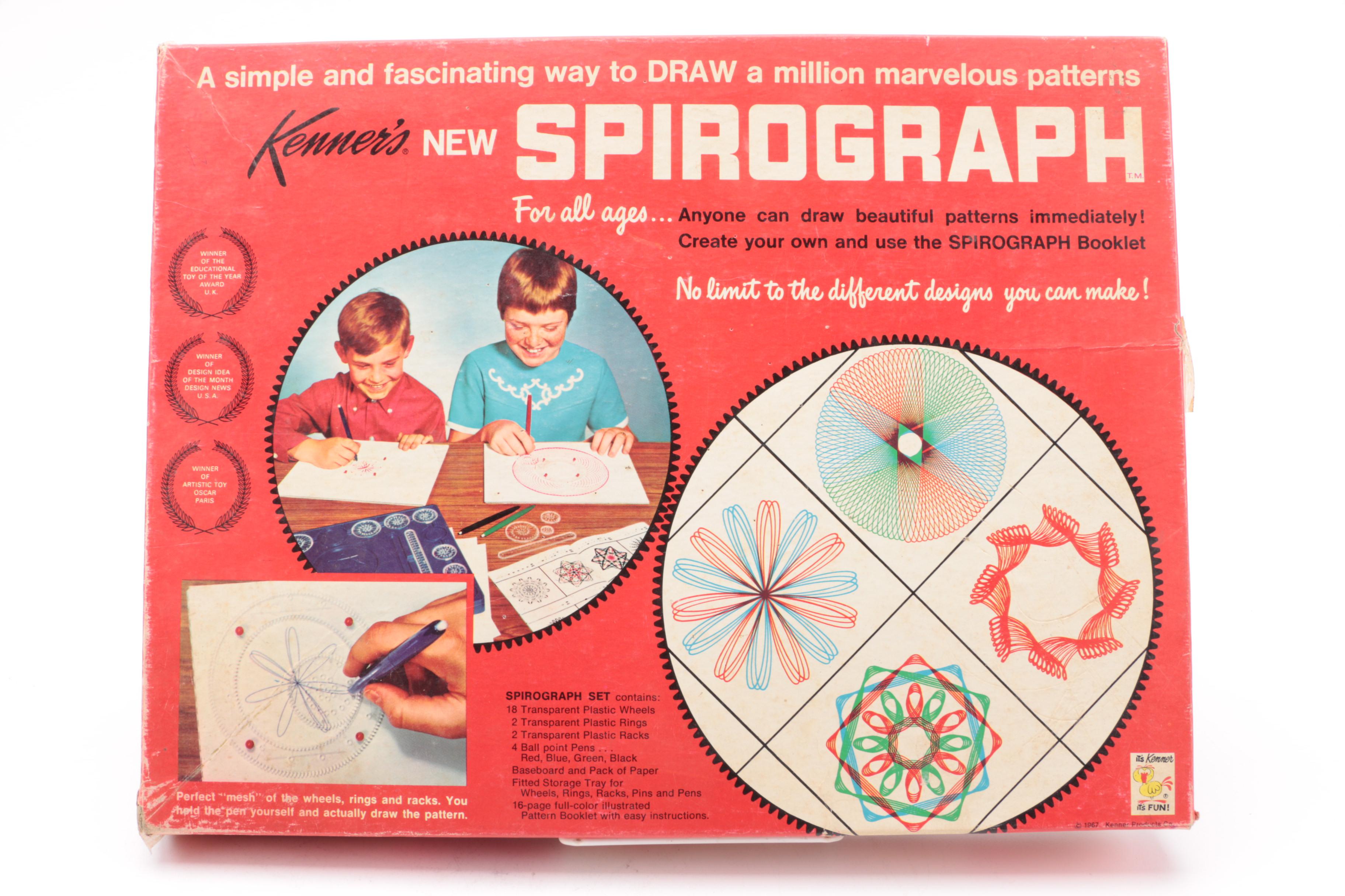 Vintage Human Eye Model Kit and Spirograph Kit