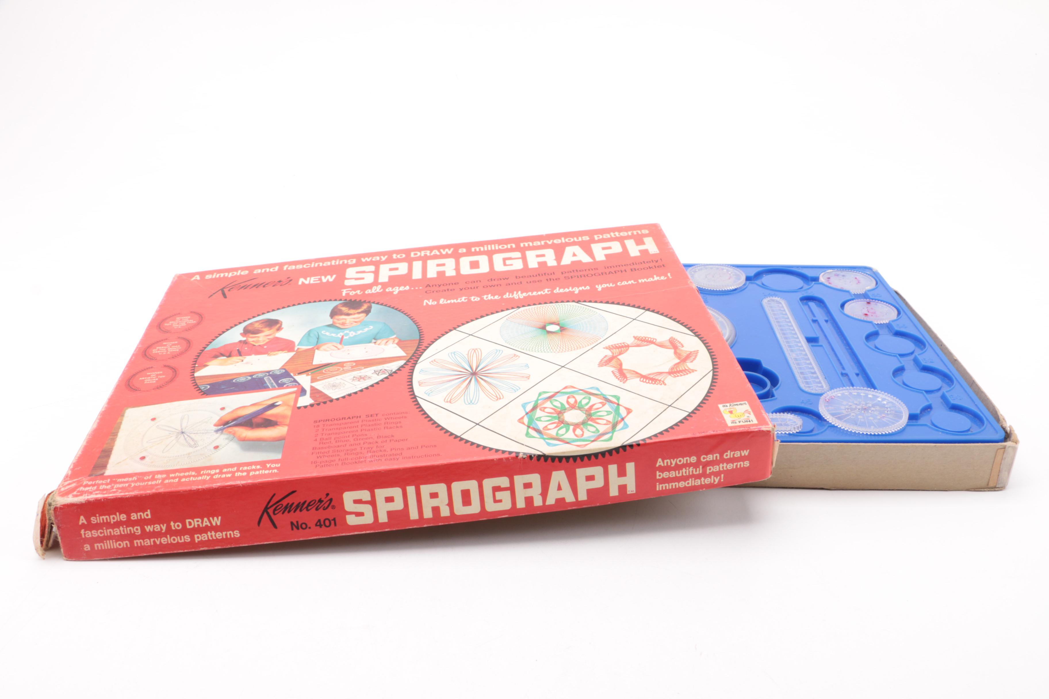 Vintage Human Eye Model Kit and Spirograph Kit