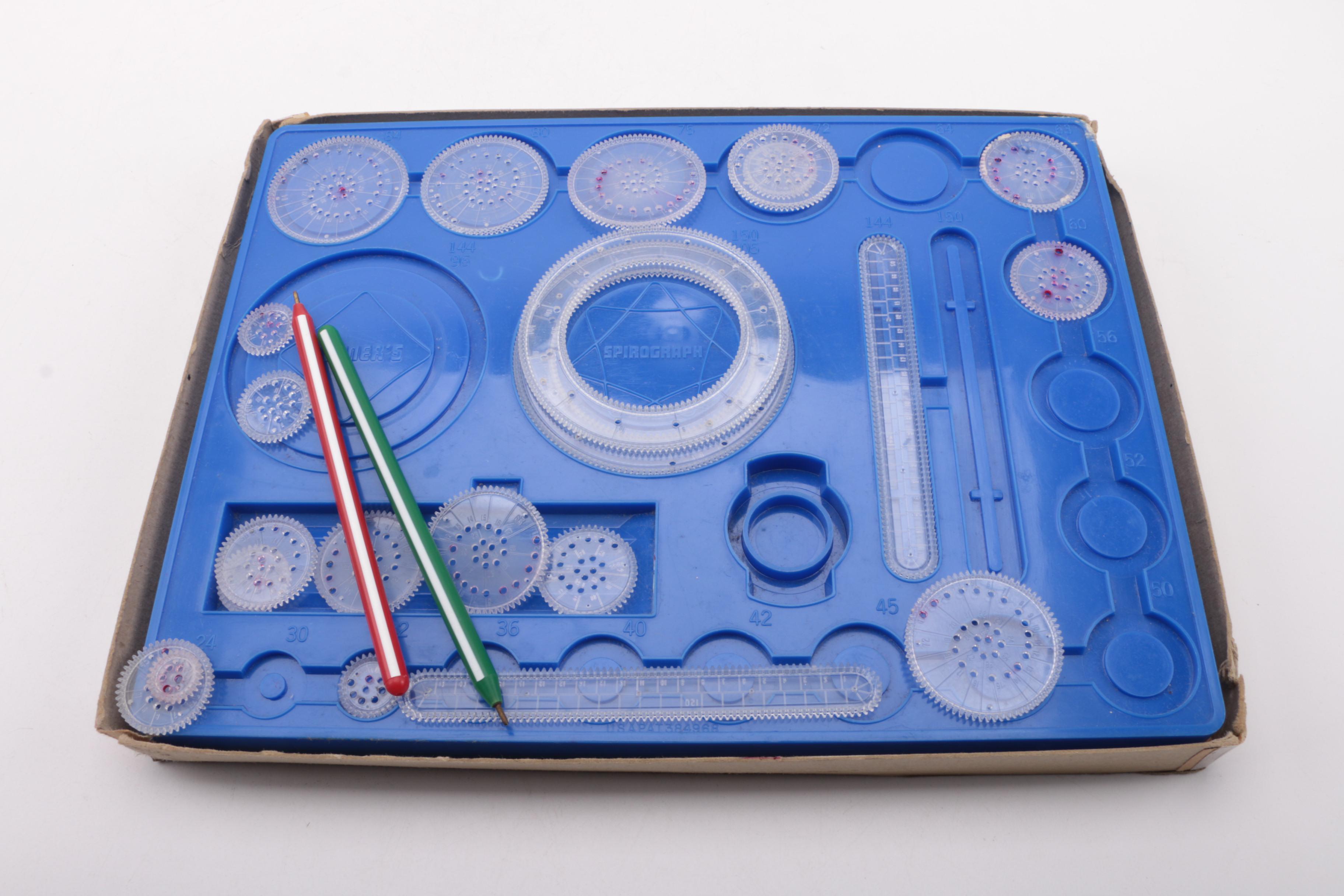 Vintage Human Eye Model Kit and Spirograph Kit