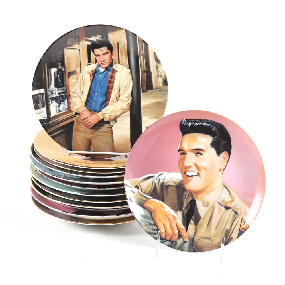 Elvis Collector Plates Featuring Bradford Exchange