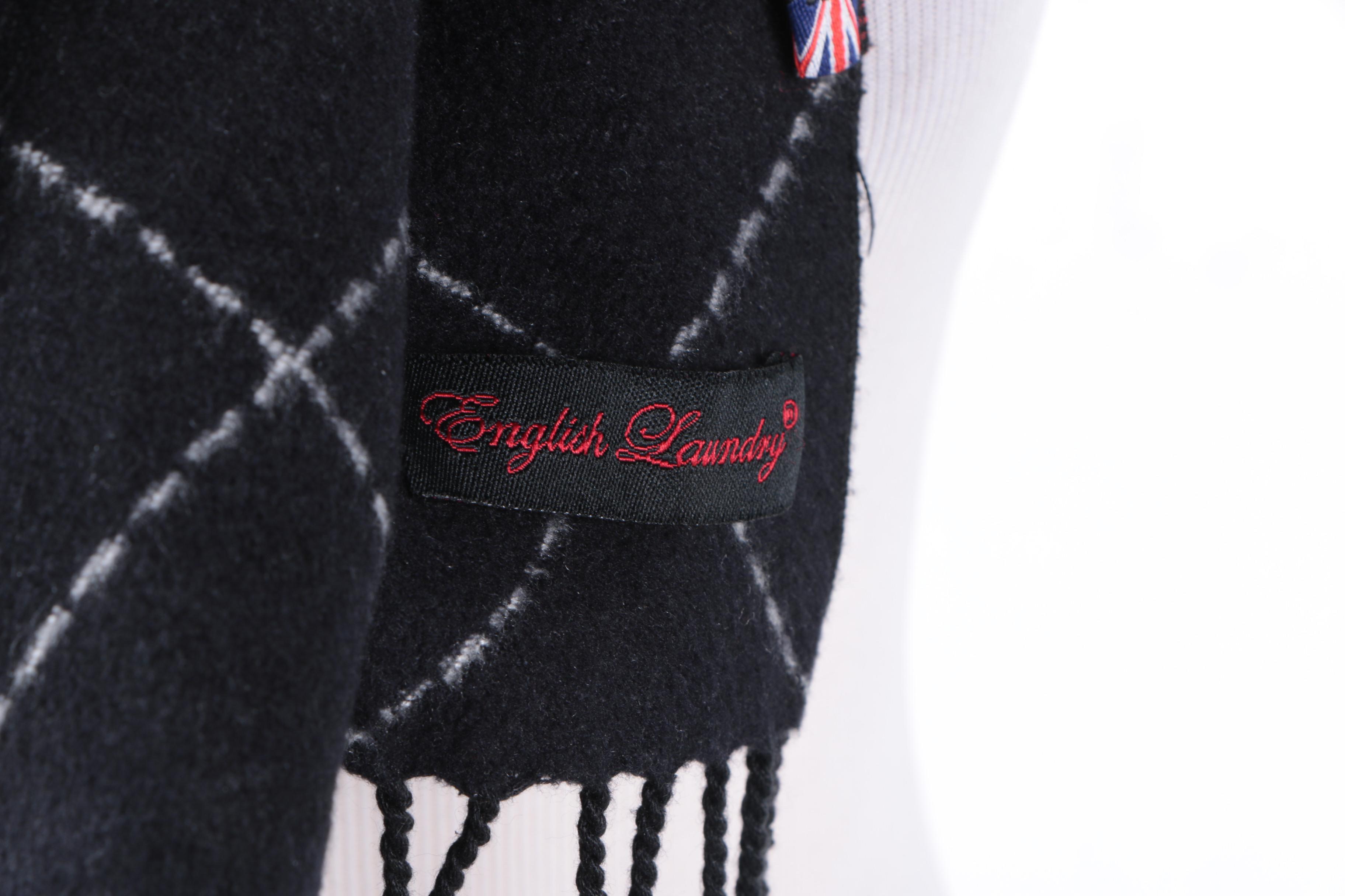 Laura Ashley Navy Blue Corduroy Coat and English Laundry Scarf