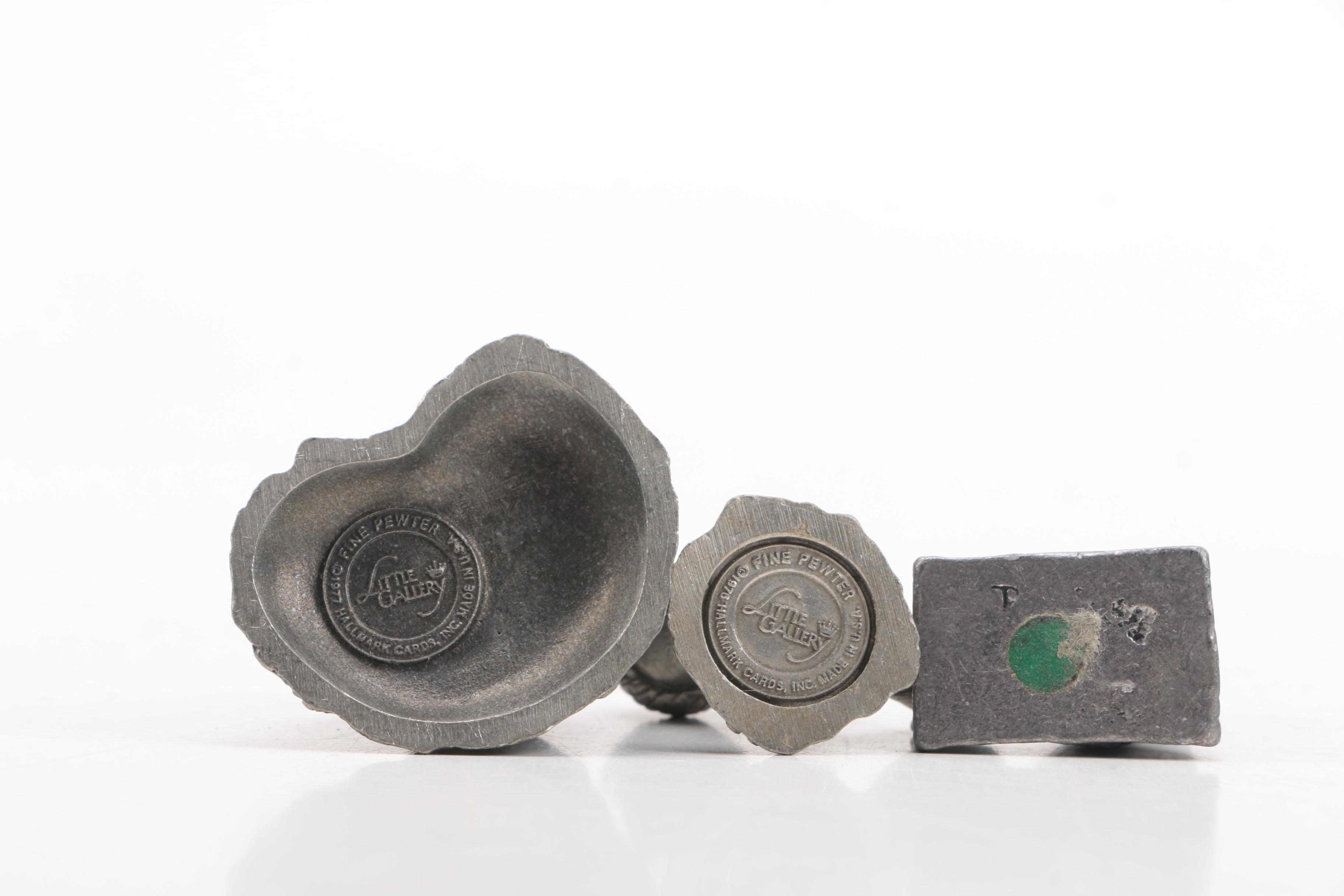 Vintage Pewter Figurines and Other Decor