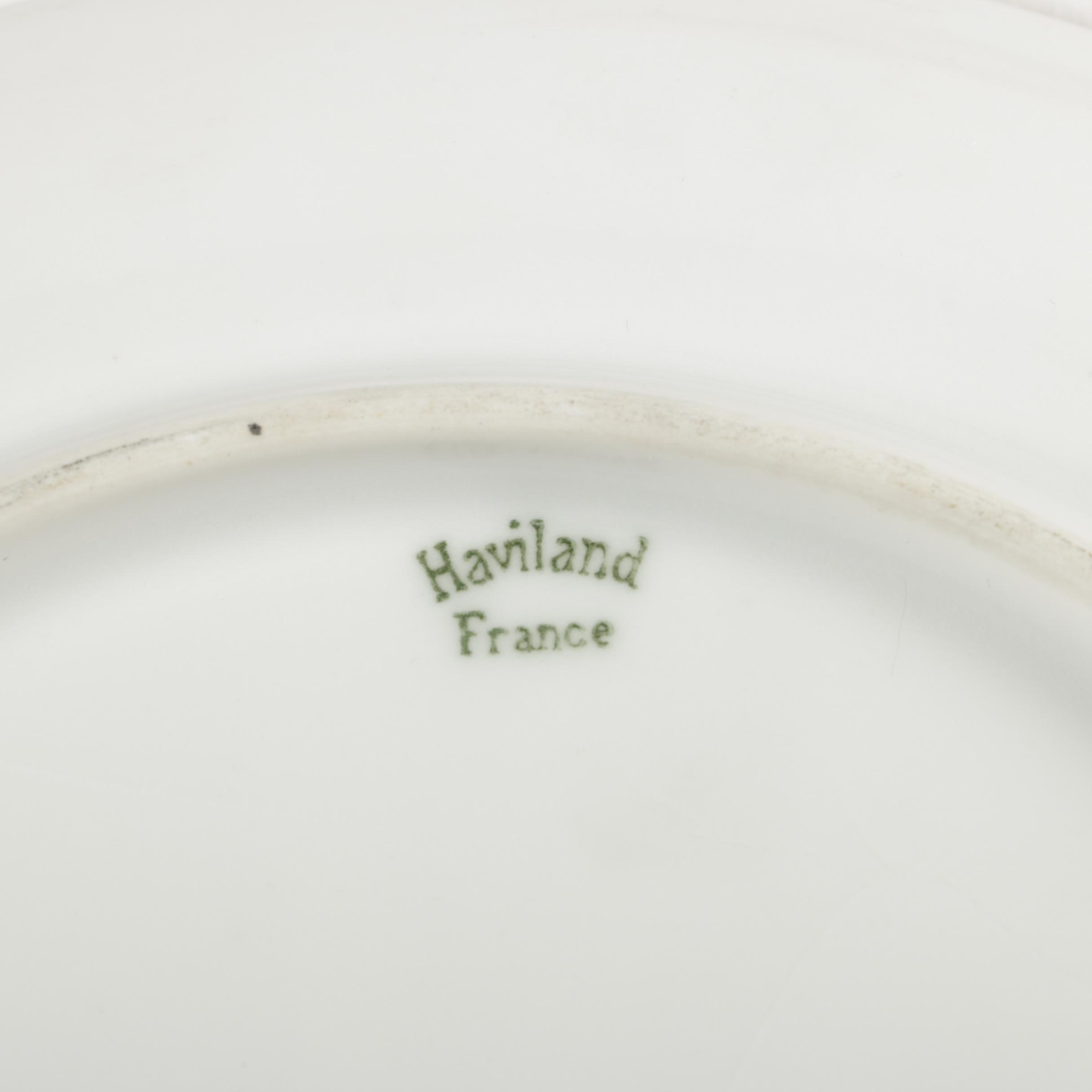 Antique and Vintage Porcelain Plates Including Haviland
