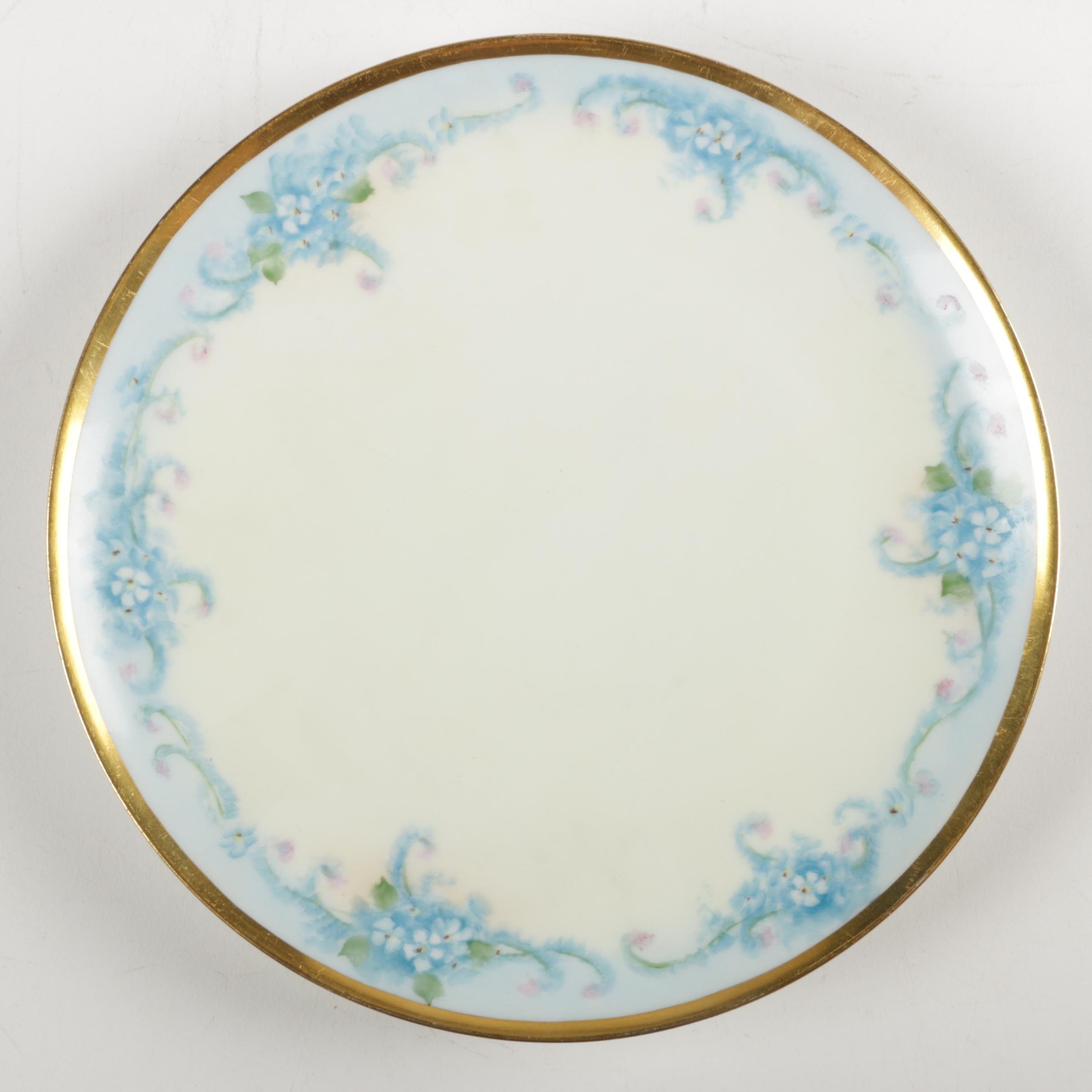 Antique and Vintage Porcelain Plates Including Haviland