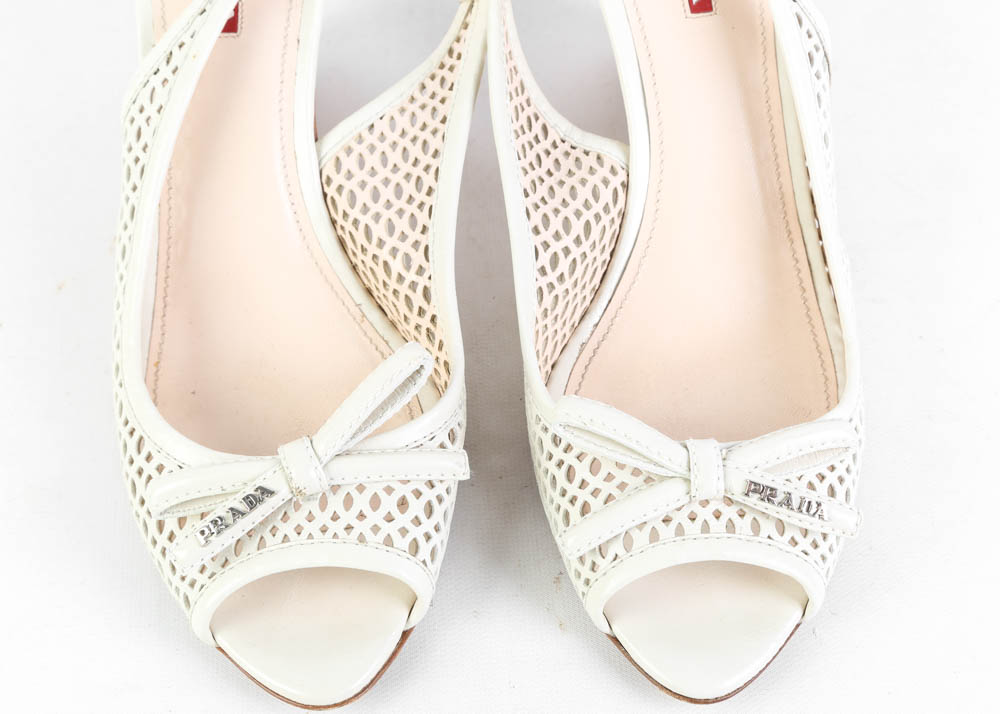 Women's Prada Slingback Wedges