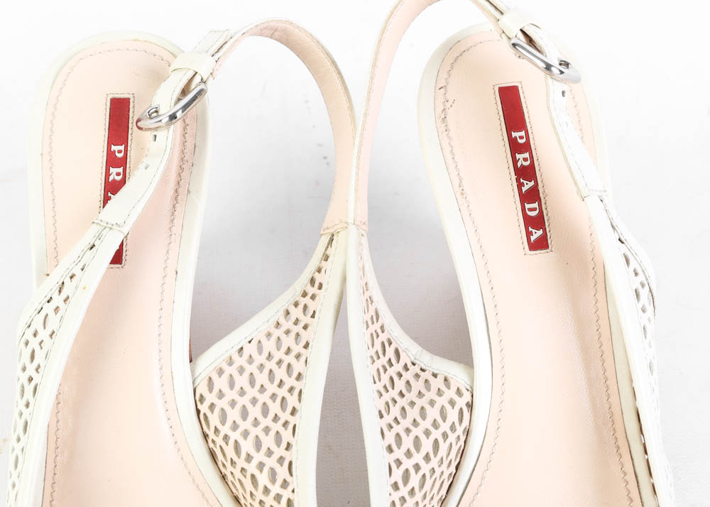 Women's Prada Slingback Wedges