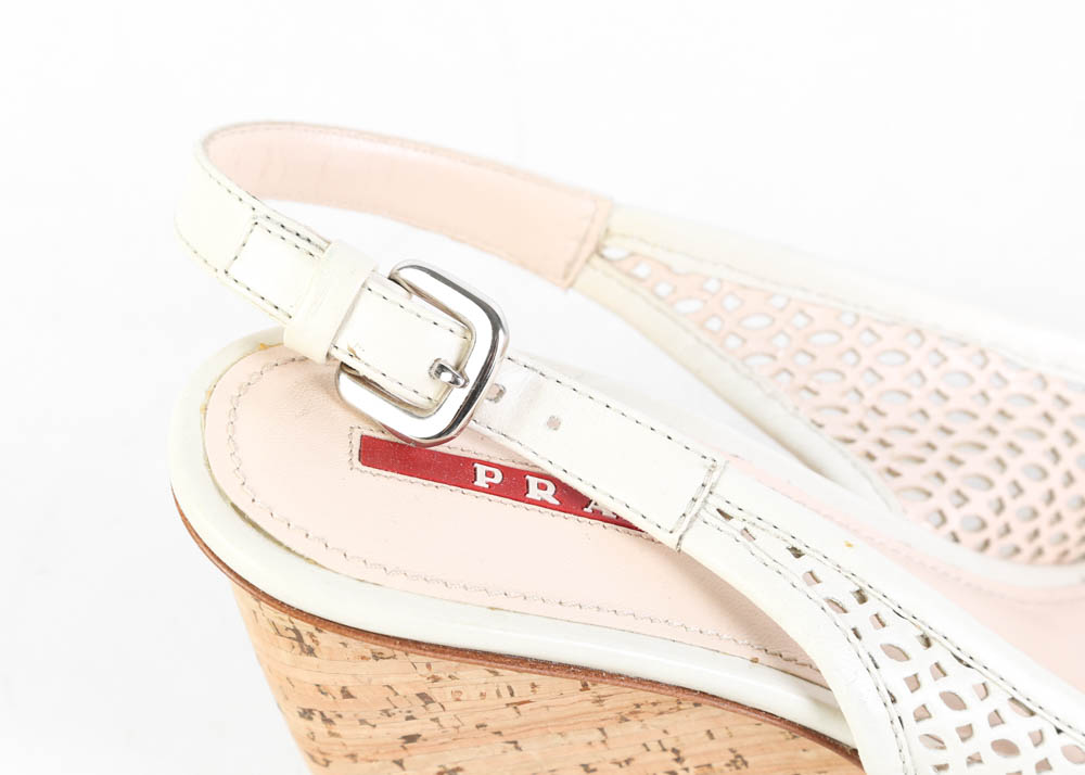 Women's Prada Slingback Wedges
