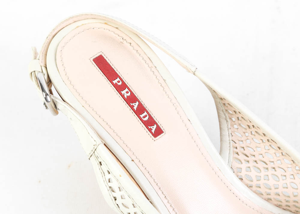 Women's Prada Slingback Wedges