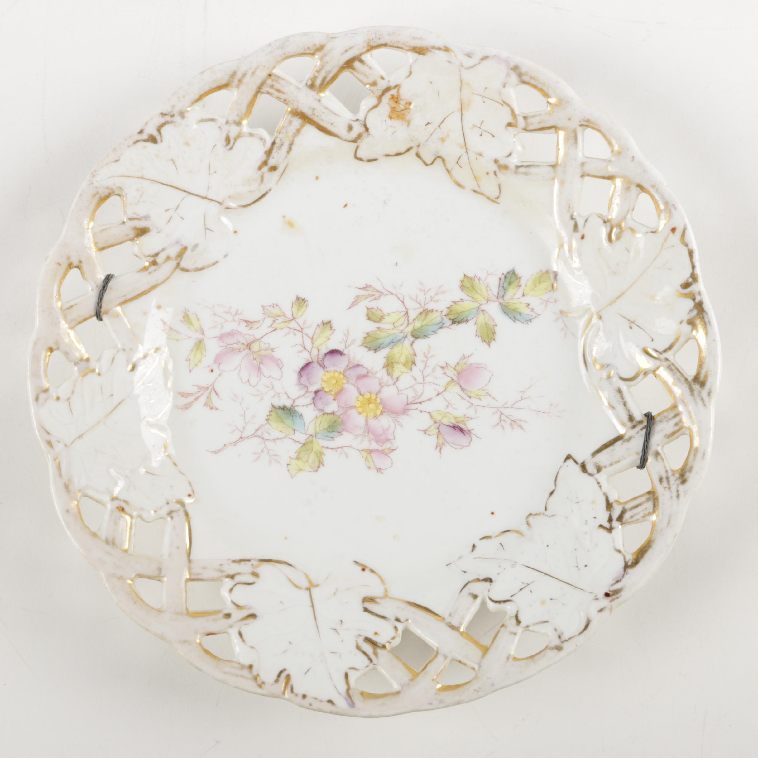 Antique and Vintage Porcelain Plates Including Haviland