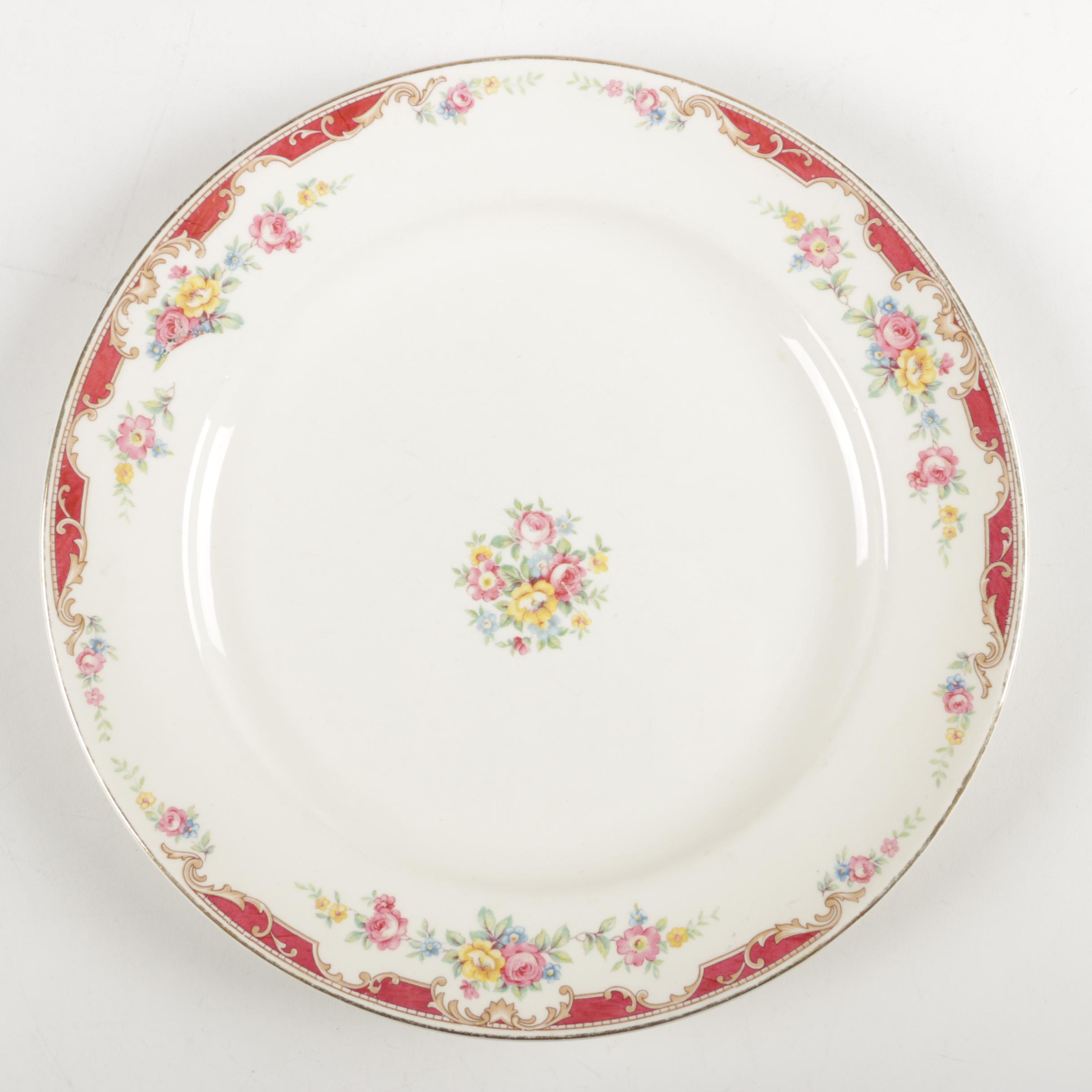 Antique and Vintage Porcelain Plates Including Haviland