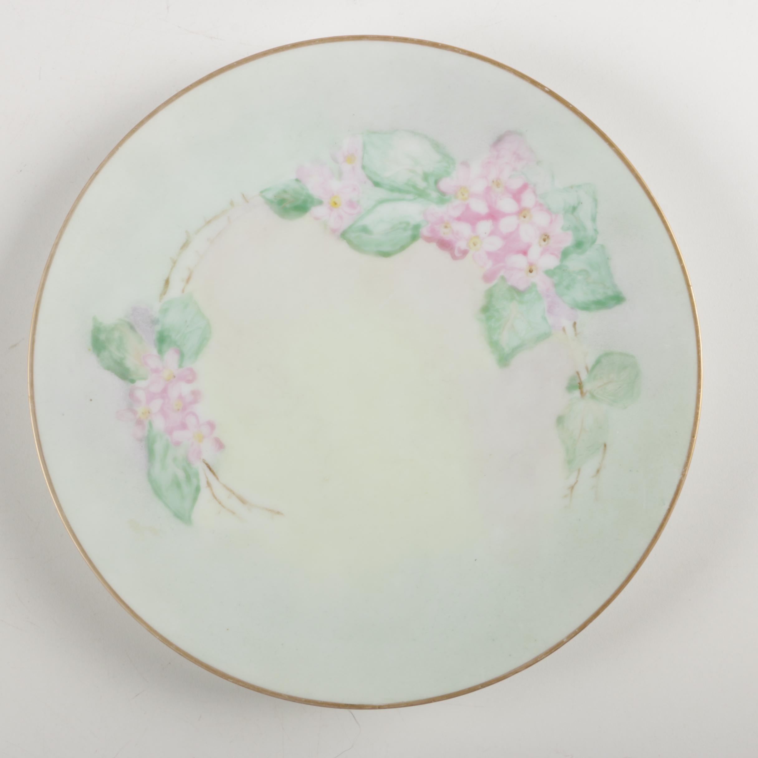 Antique and Vintage Porcelain Plates Including Haviland