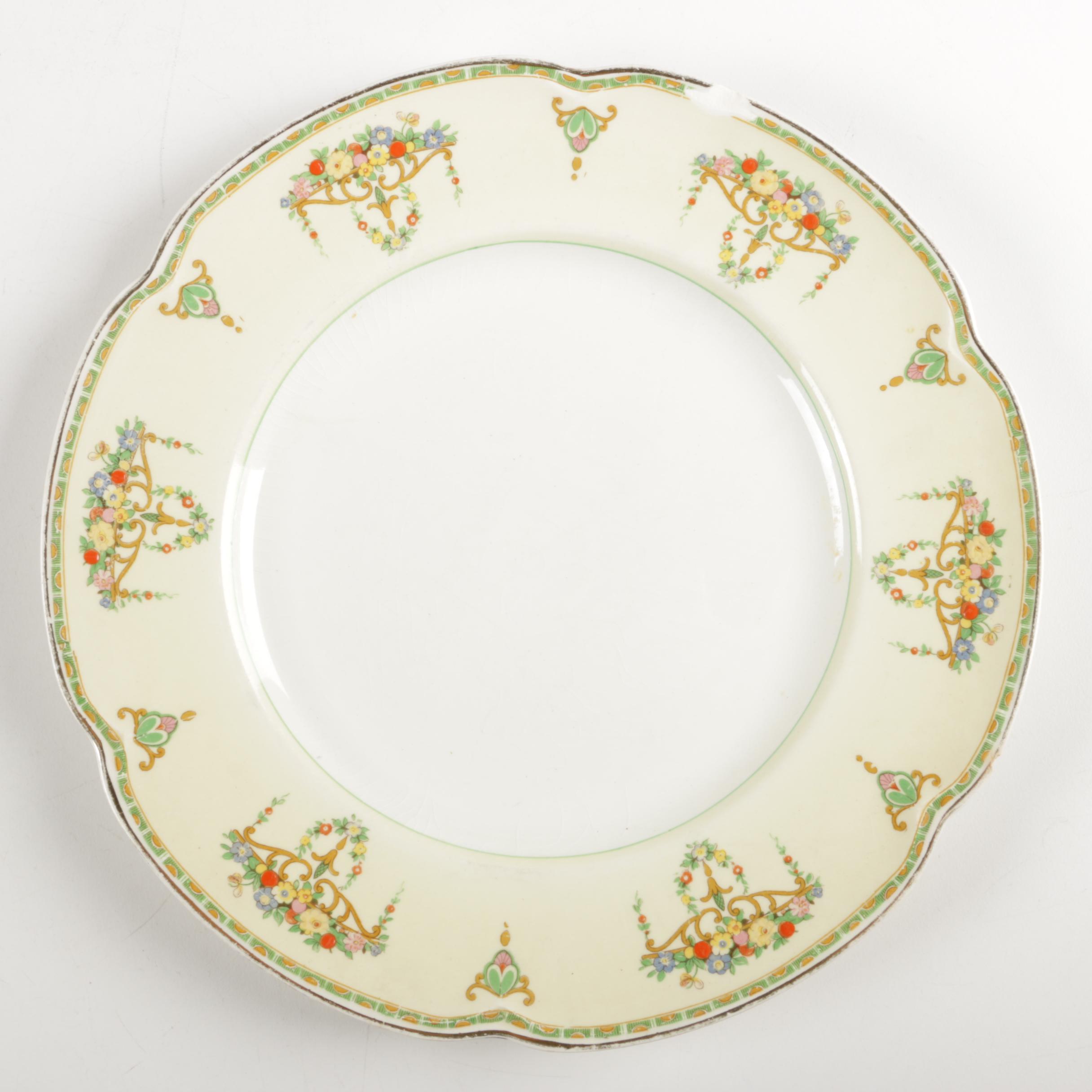 Antique and Vintage Porcelain Plates Including Haviland