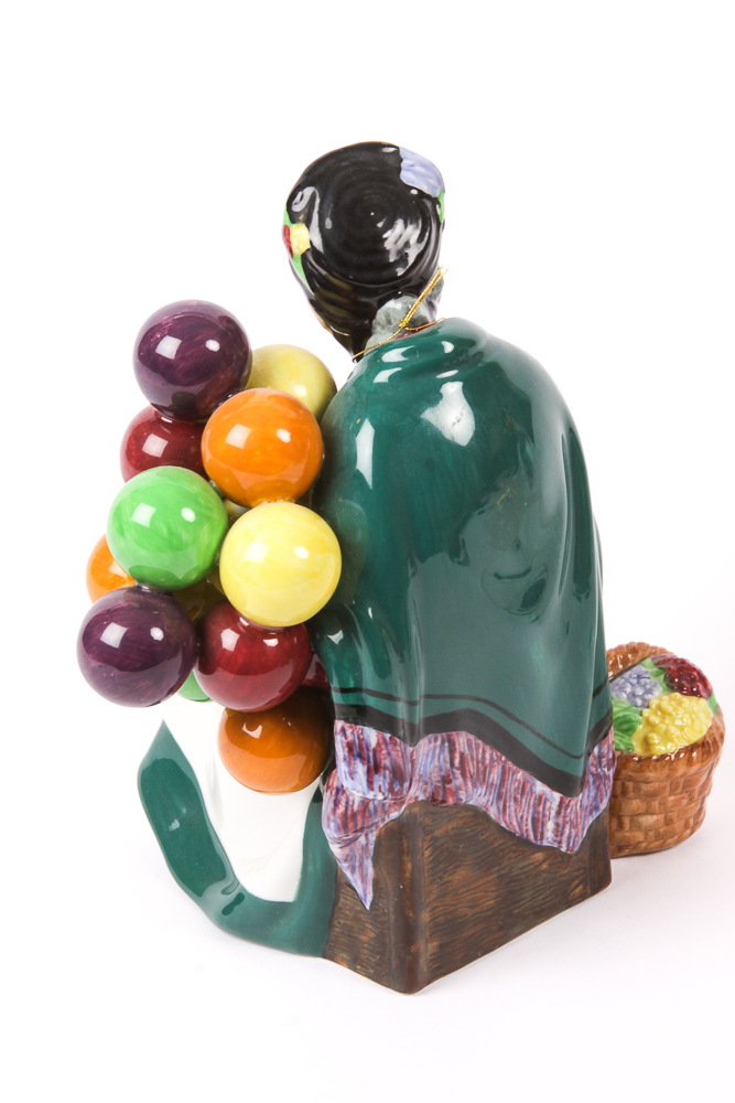 Vintage Royal Doulton "Old Balloon Seller" Bone China Figurines